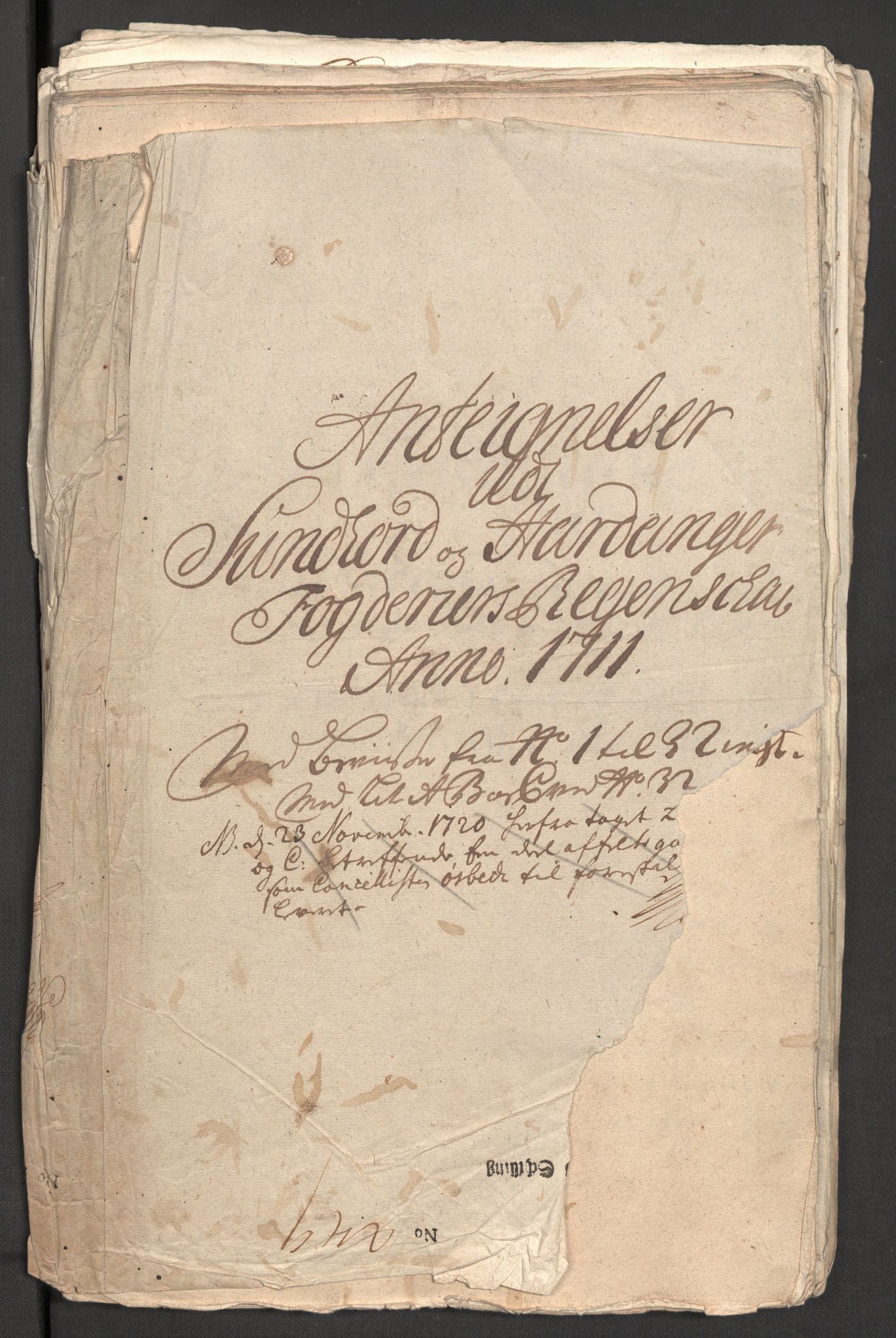 Rentekammeret inntil 1814, Reviderte regnskaper, Fogderegnskap, AV/RA-EA-4092/R48/L2987: Fogderegnskap Sunnhordland og Hardanger, 1711, p. 370