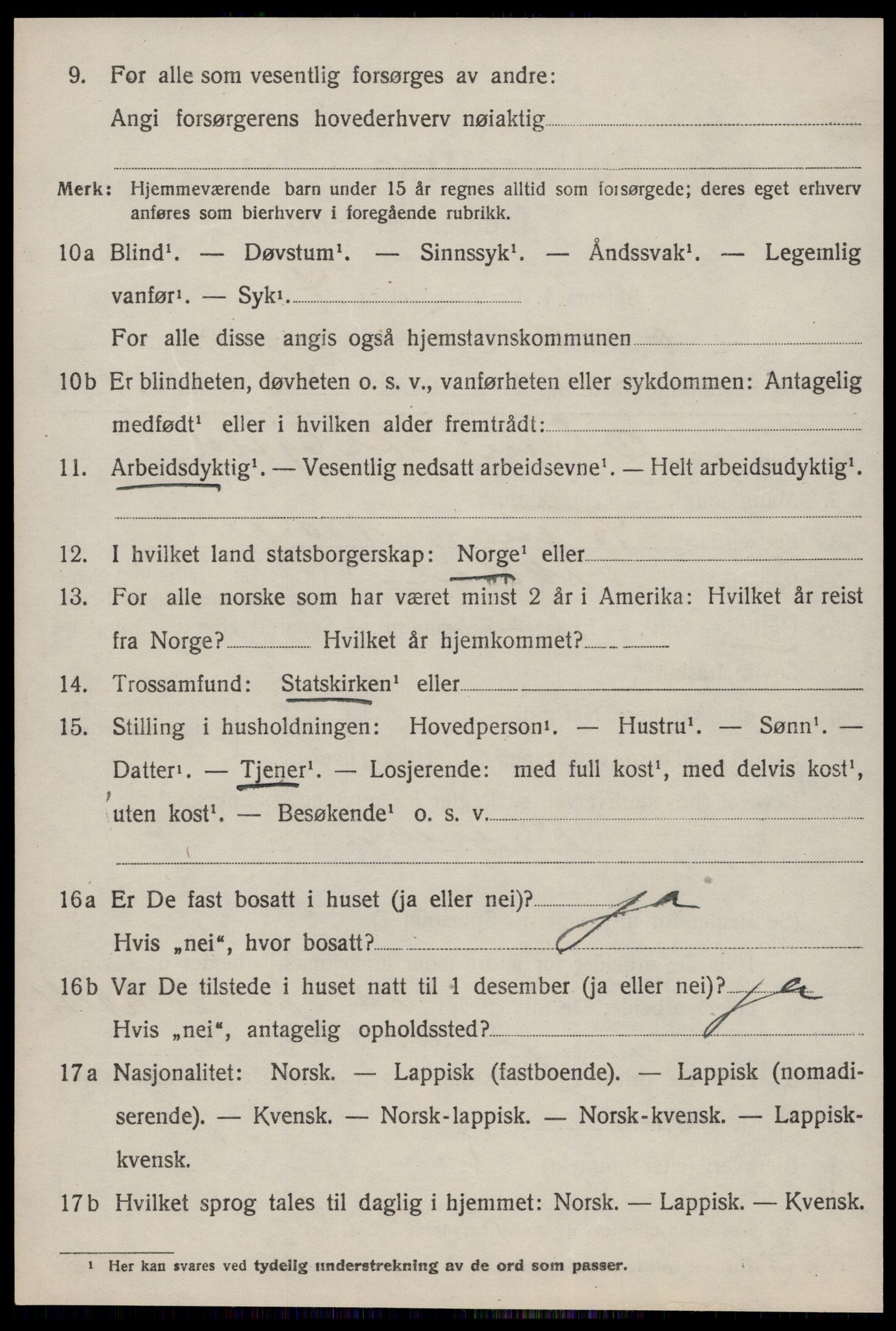 SAT, 1920 census for Orkdal, 1920, p. 3857