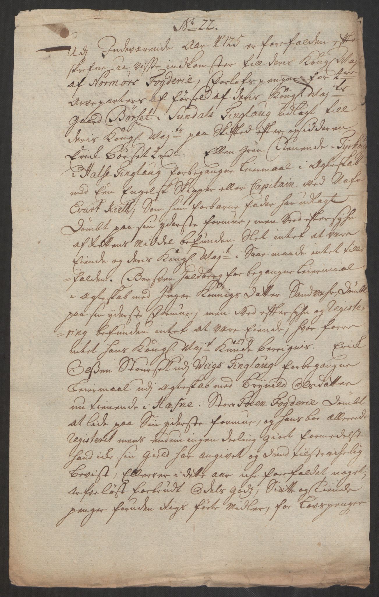 Rentekammeret inntil 1814, Reviderte regnskaper, Fogderegnskap, AV/RA-EA-4092/R56/L3758: Fogderegnskap Nordmøre, 1725, p. 217