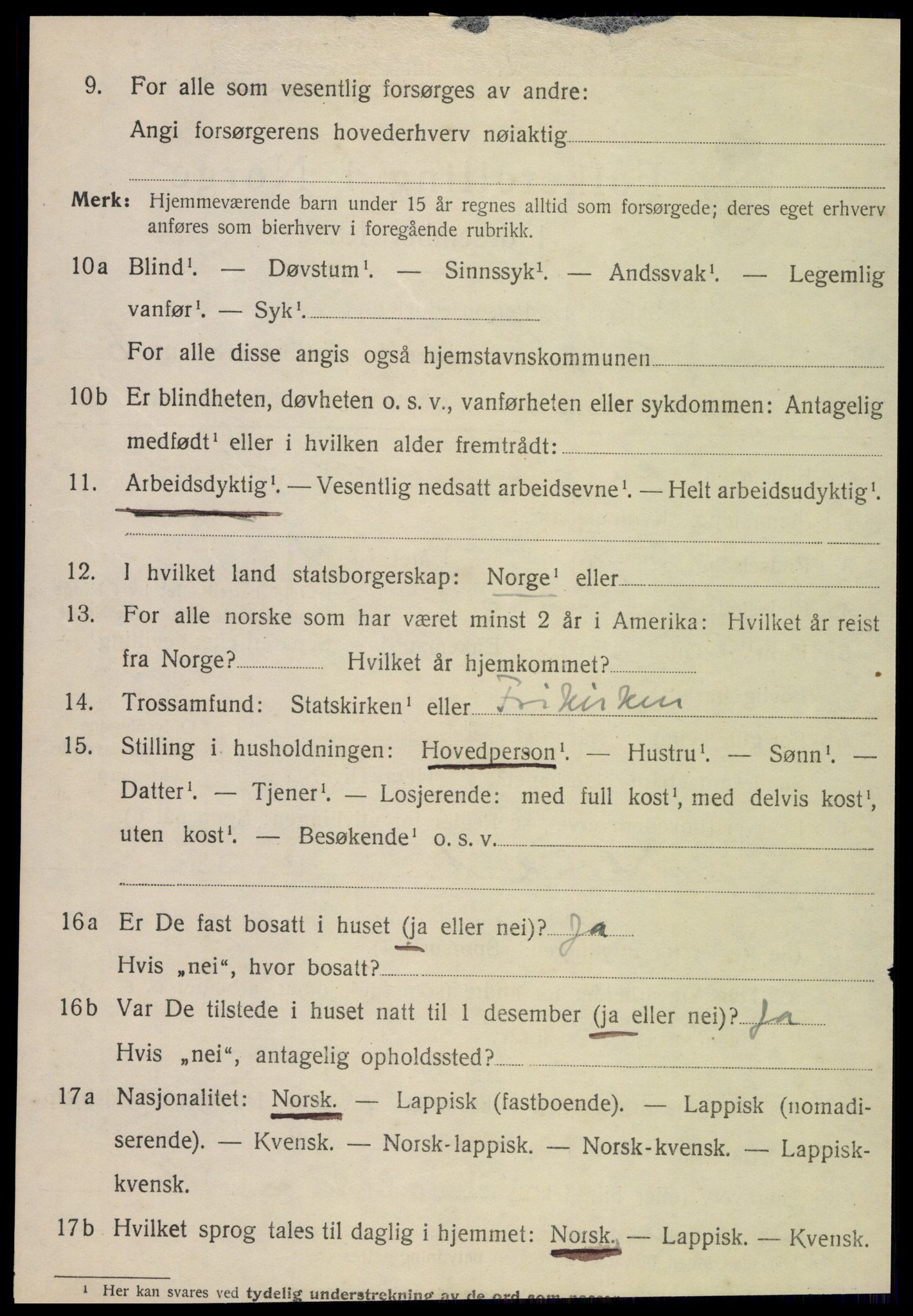 SAT, 1920 census for Rødøy, 1920, p. 4205