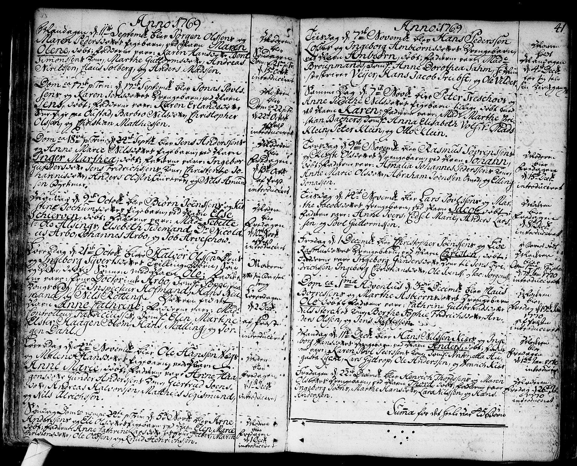 Strømsø kirkebøker, AV/SAKO-A-246/F/Fa/L0009: Parish register (official) no. I 9, 1752-1791, p. 41