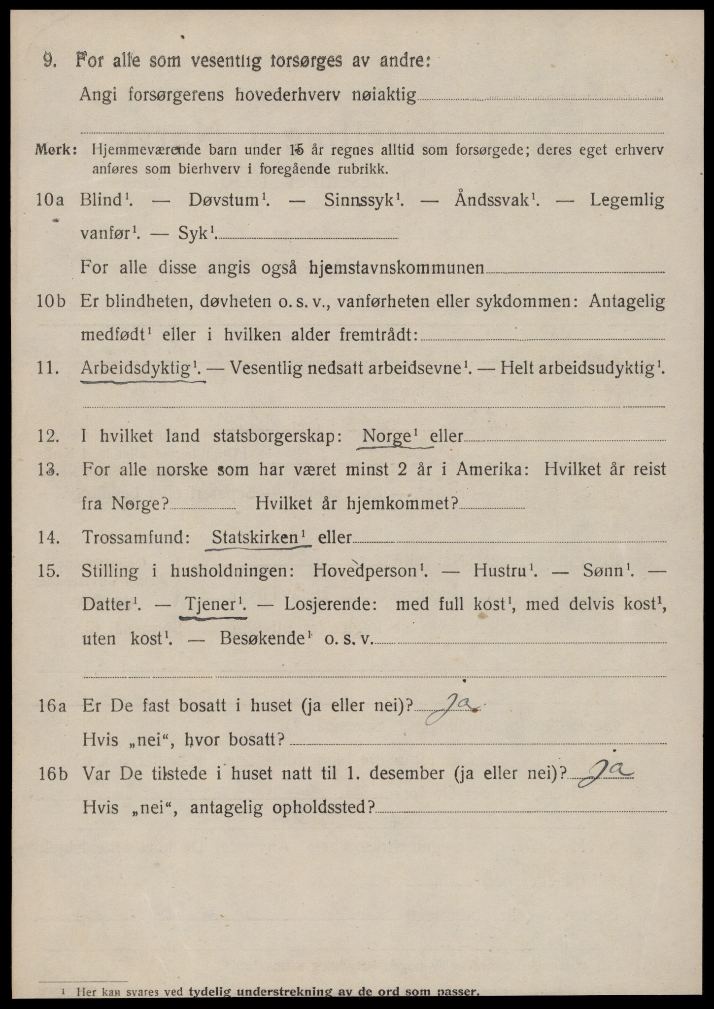 SAT, 1920 census for Skodje, 1920, p. 2626