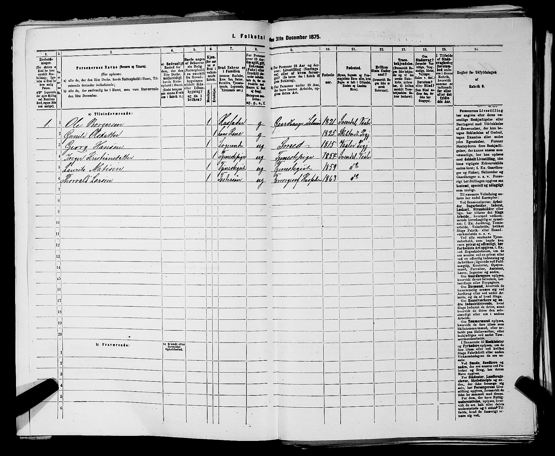 RA, 1875 census for 0137P Våler, 1875, p. 869