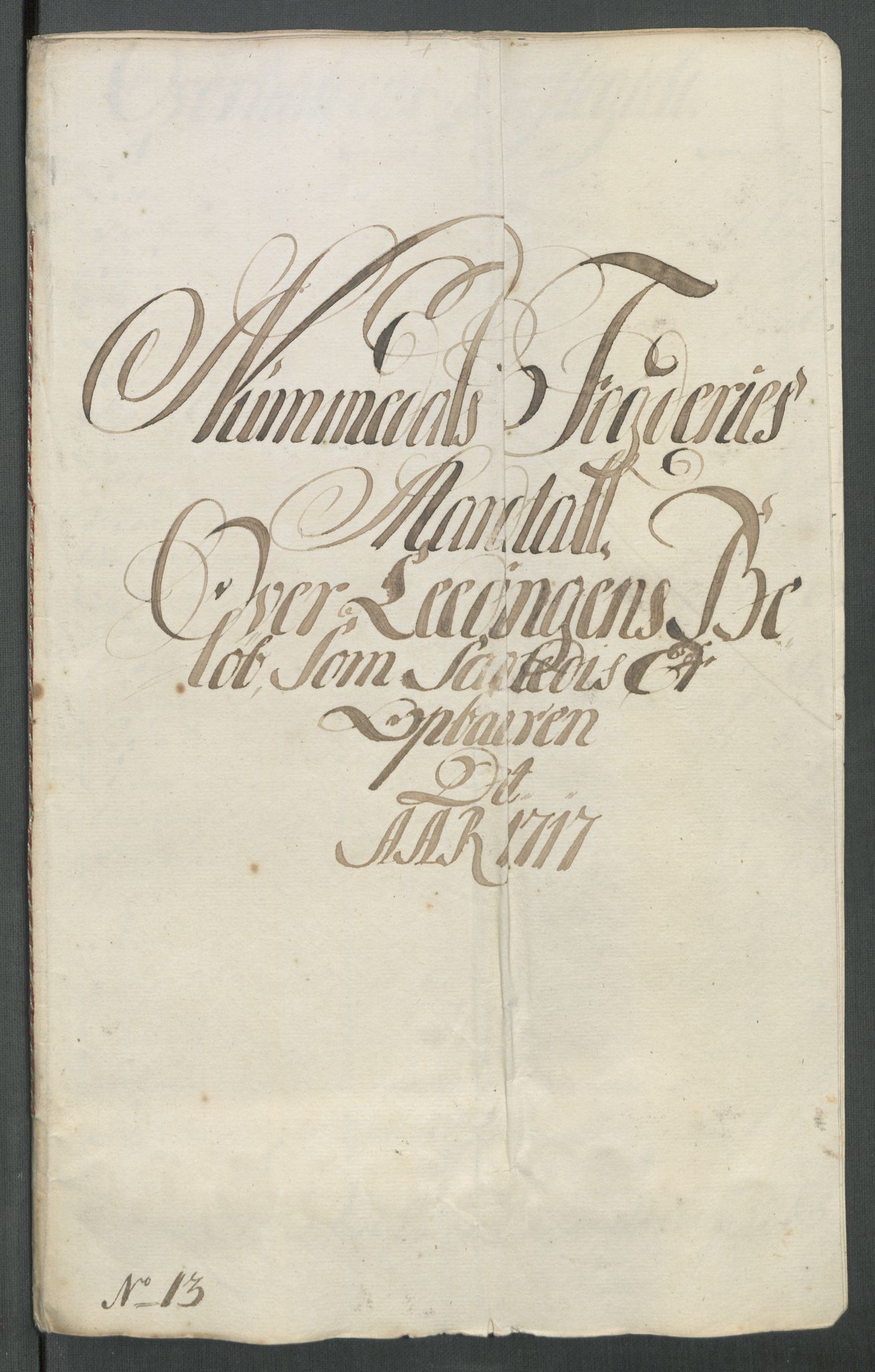 Rentekammeret inntil 1814, Reviderte regnskaper, Fogderegnskap, RA/EA-4092/R64/L4438: Fogderegnskap Namdal, 1717, p. 153