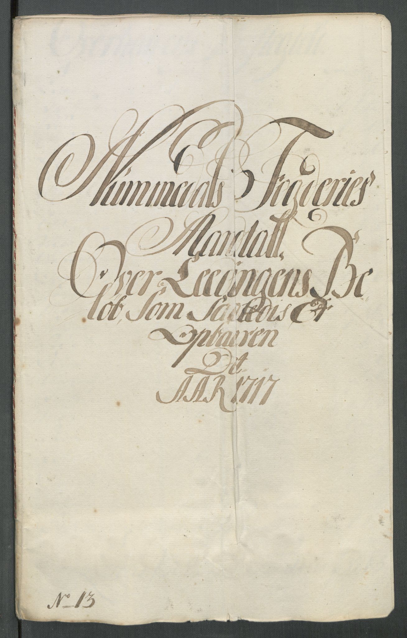 Rentekammeret inntil 1814, Reviderte regnskaper, Fogderegnskap, AV/RA-EA-4092/R64/L4438: Fogderegnskap Namdal, 1717, p. 153