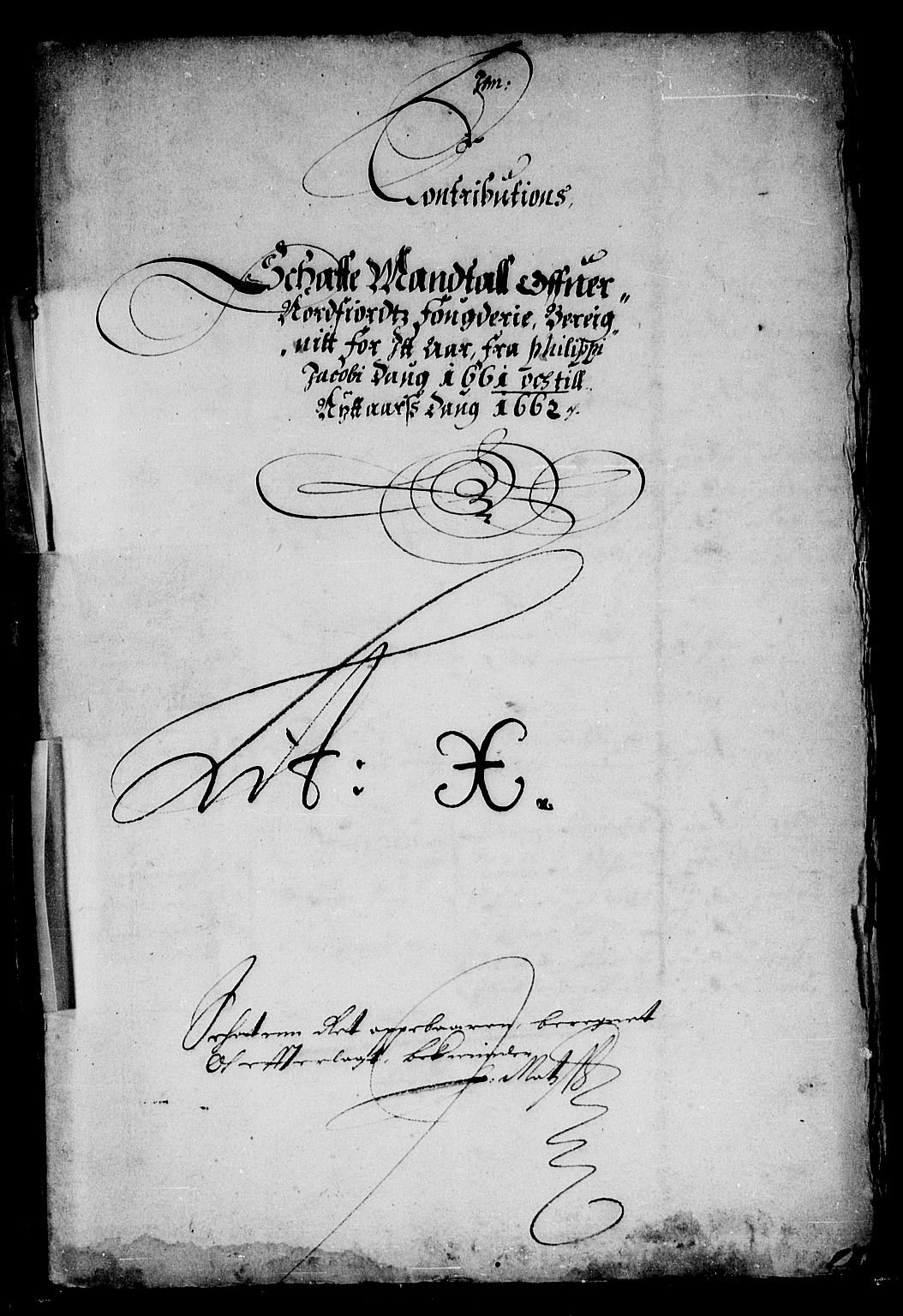 Rentekammeret inntil 1814, Reviderte regnskaper, Stiftamtstueregnskaper, Bergen stiftamt, AV/RA-EA-6043/R/Rc/L0002: Bergen stiftamt, 1661