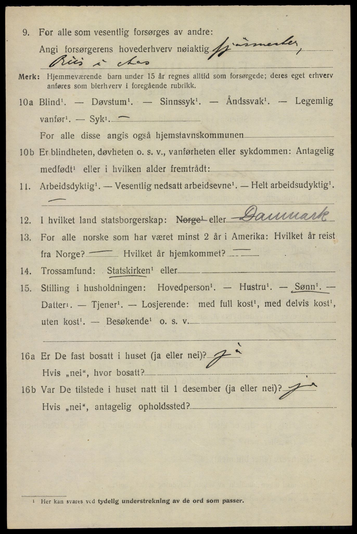 SAO, 1920 census for Ås, 1920, p. 7719