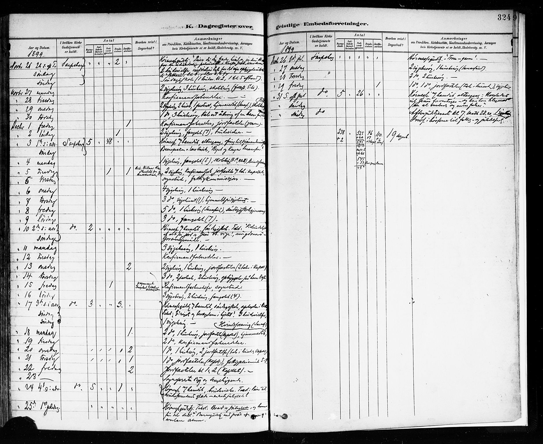 Sarpsborg prestekontor Kirkebøker, AV/SAO-A-2006/F/Fa/L0004: Parish register (official) no. 4, 1892-1899, p. 324