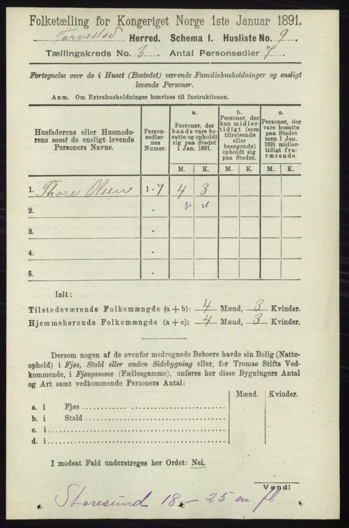 RA, 1891 census for 1152 Torvastad, 1891, p. 879