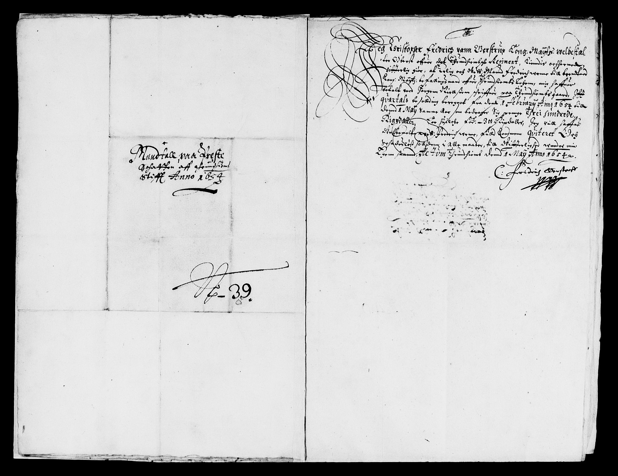 Rentekammeret inntil 1814, Reviderte regnskaper, Lensregnskaper, AV/RA-EA-5023/R/Rb/Rbw/L0119: Trondheim len, 1654-1656