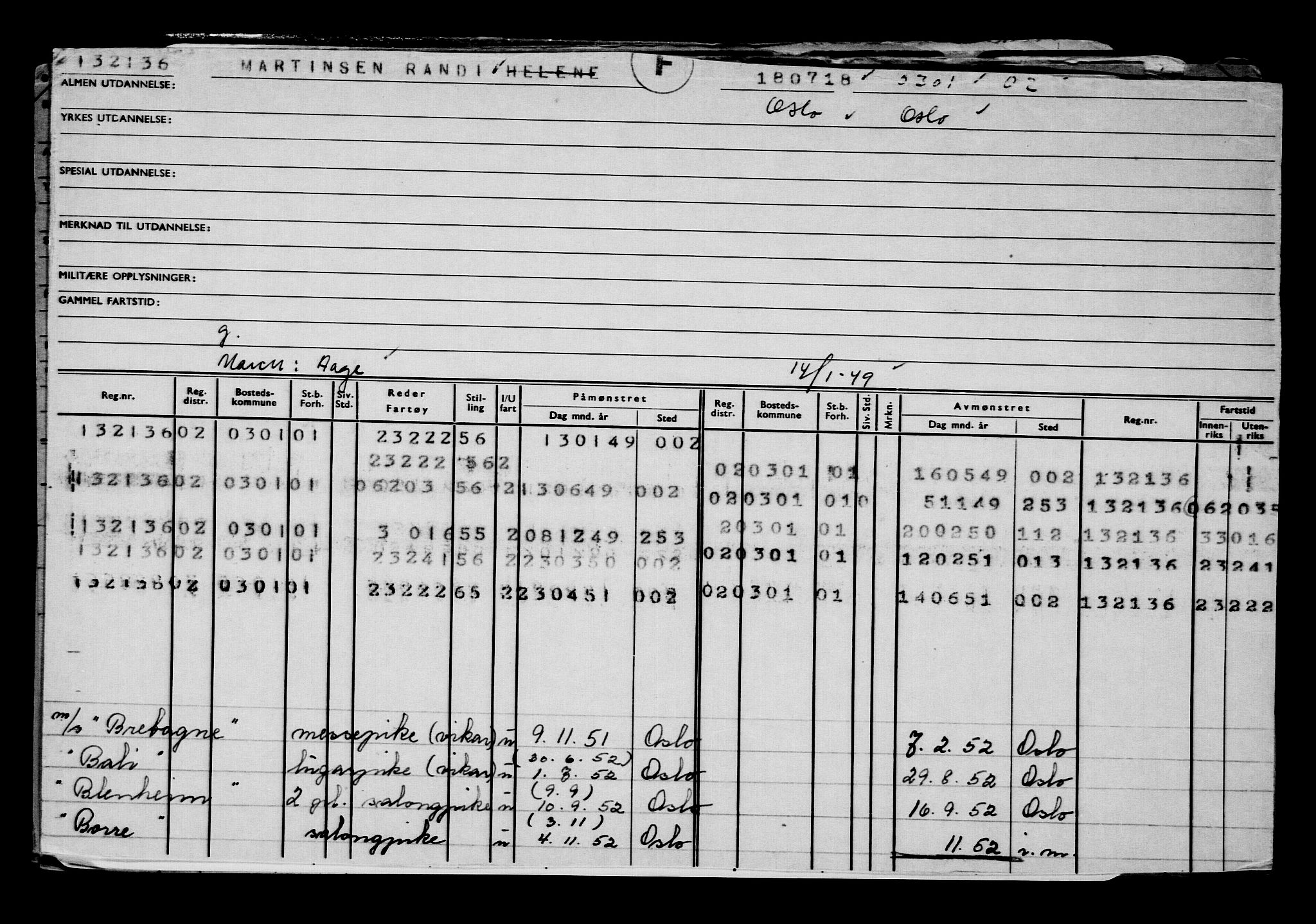 Direktoratet for sjømenn, AV/RA-S-3545/G/Gb/L0160: Hovedkort, 1918, p. 363