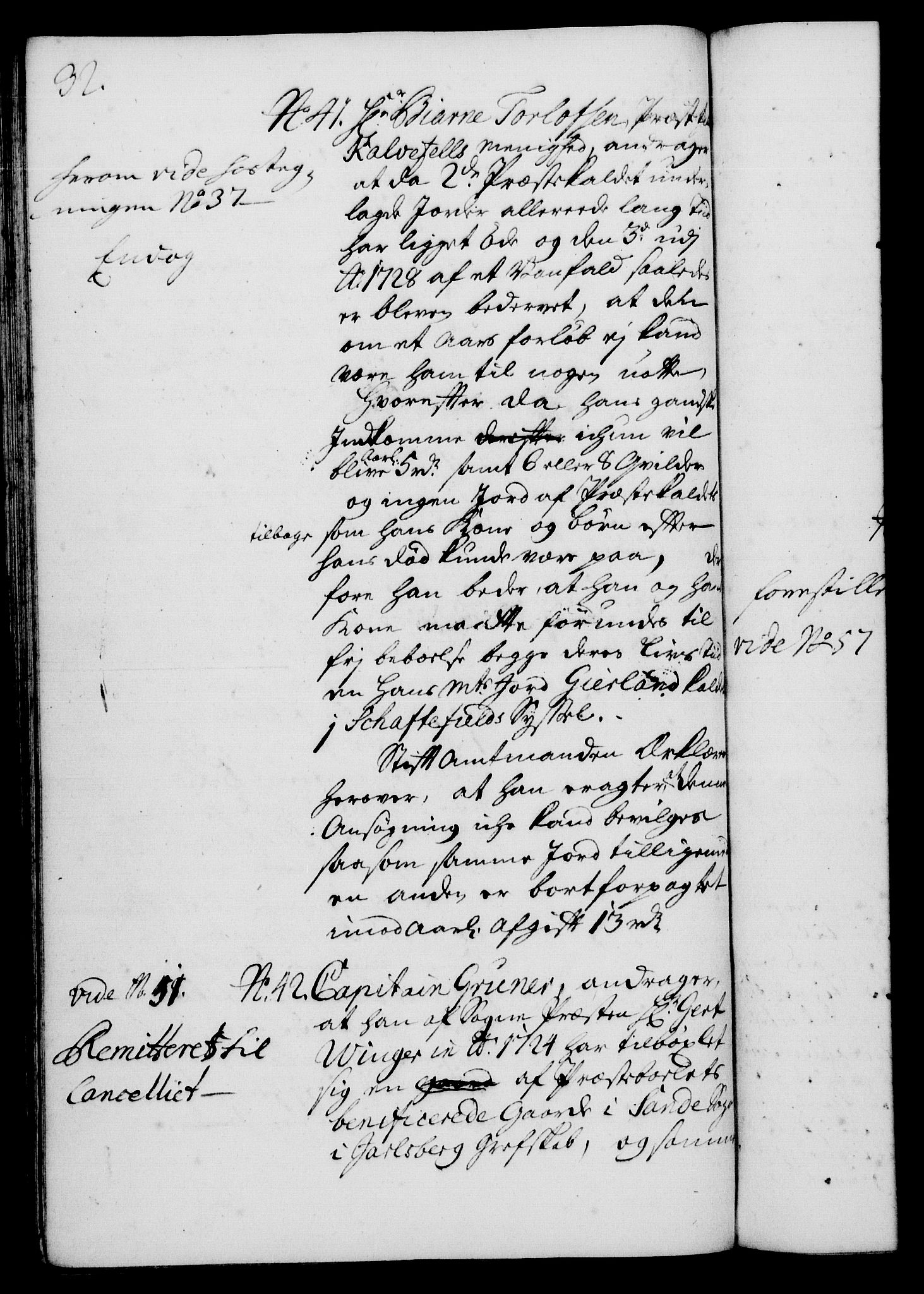 Rentekammeret, Kammerkanselliet, RA/EA-3111/G/Gh/Gha/L0014: Norsk ekstraktmemorialprotokoll. Merket RK 53.59, 1731-1732, p. 32