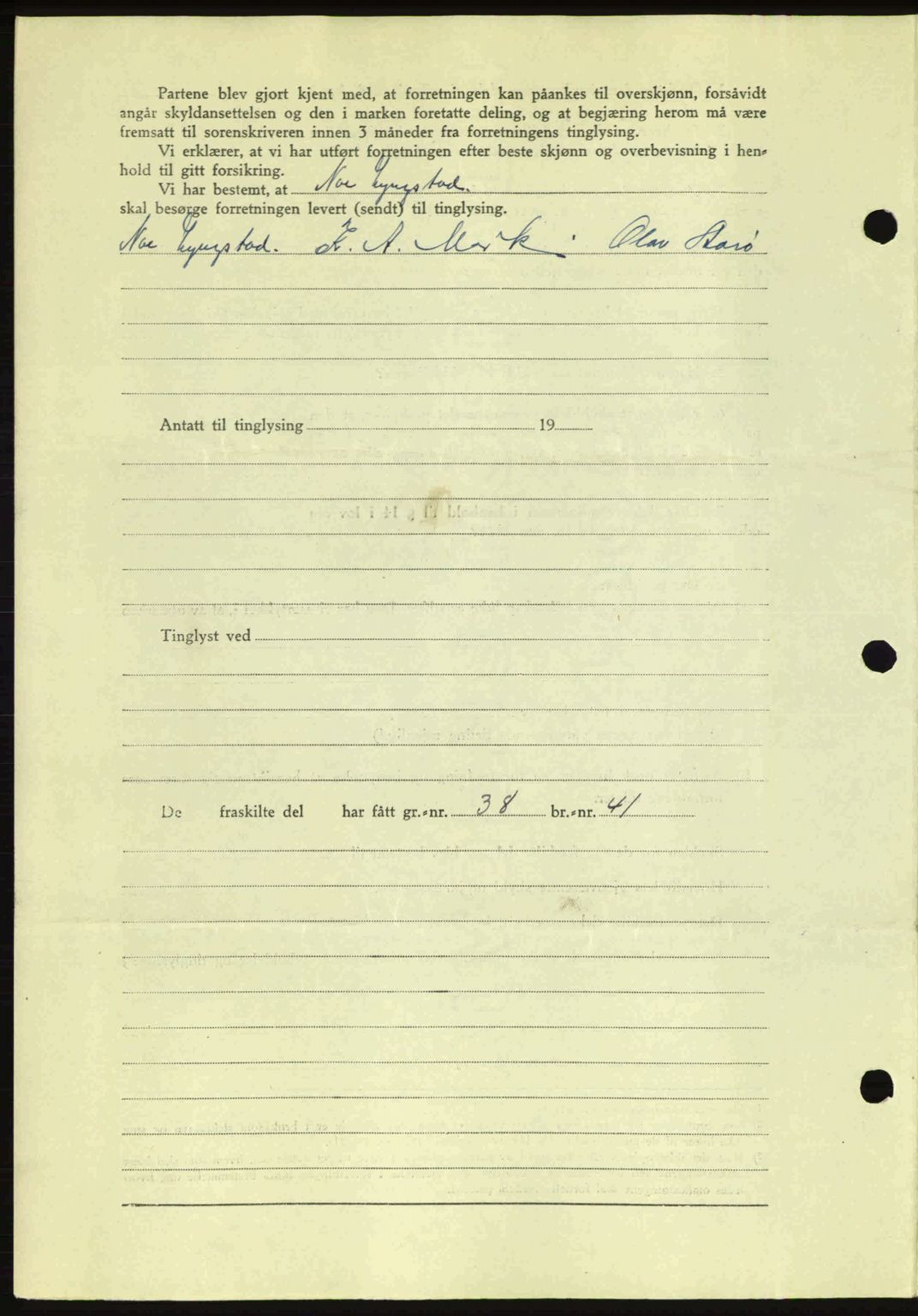 Romsdal sorenskriveri, AV/SAT-A-4149/1/2/2C: Mortgage book no. A14, 1943-1943, Diary no: : 1279/1943