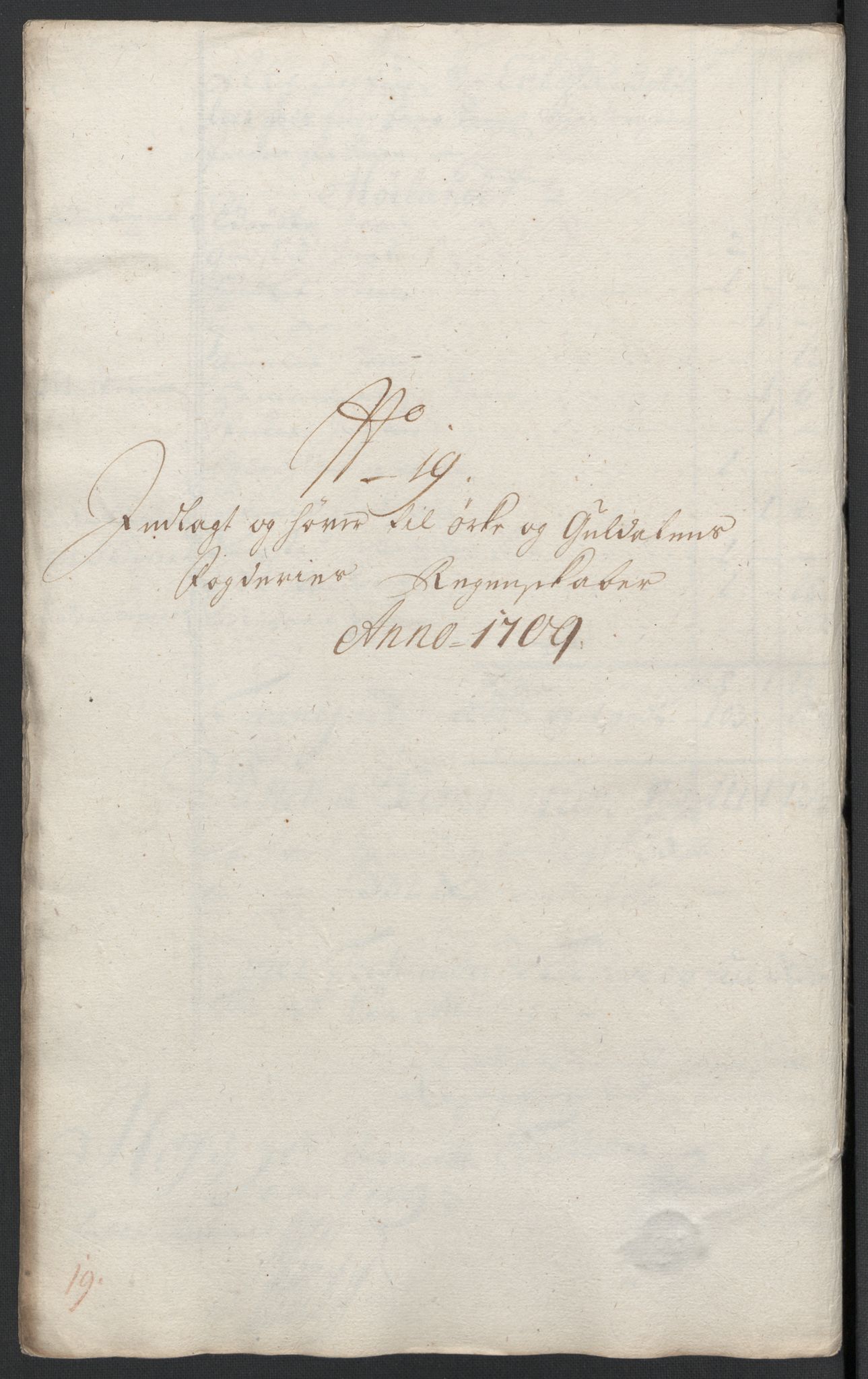 Rentekammeret inntil 1814, Reviderte regnskaper, Fogderegnskap, RA/EA-4092/R60/L3959: Fogderegnskap Orkdal og Gauldal, 1709, p. 301