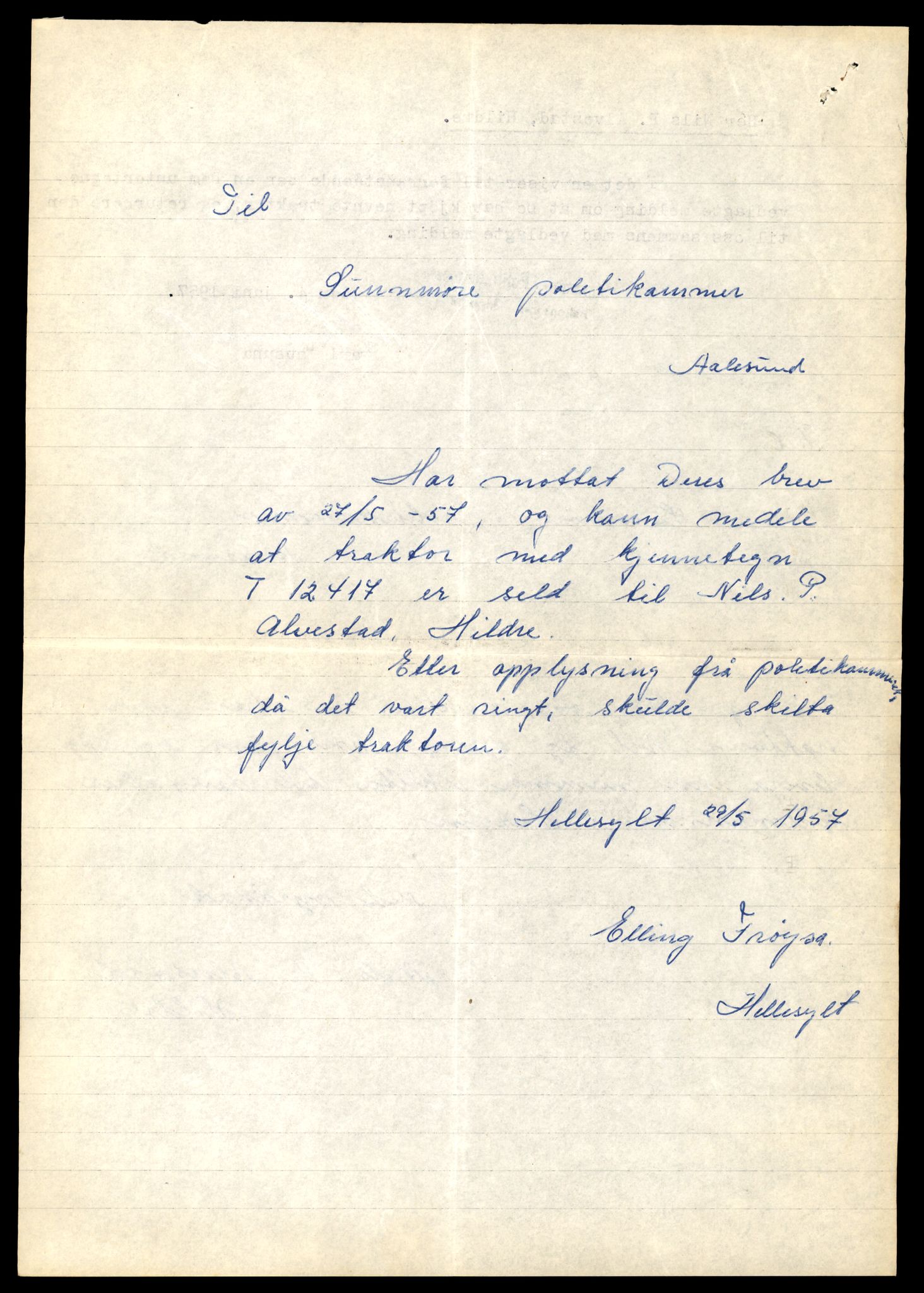 Møre og Romsdal vegkontor - Ålesund trafikkstasjon, AV/SAT-A-4099/F/Fe/L0033: Registreringskort for kjøretøy T 12151 - T 12474, 1927-1998, p. 3040
