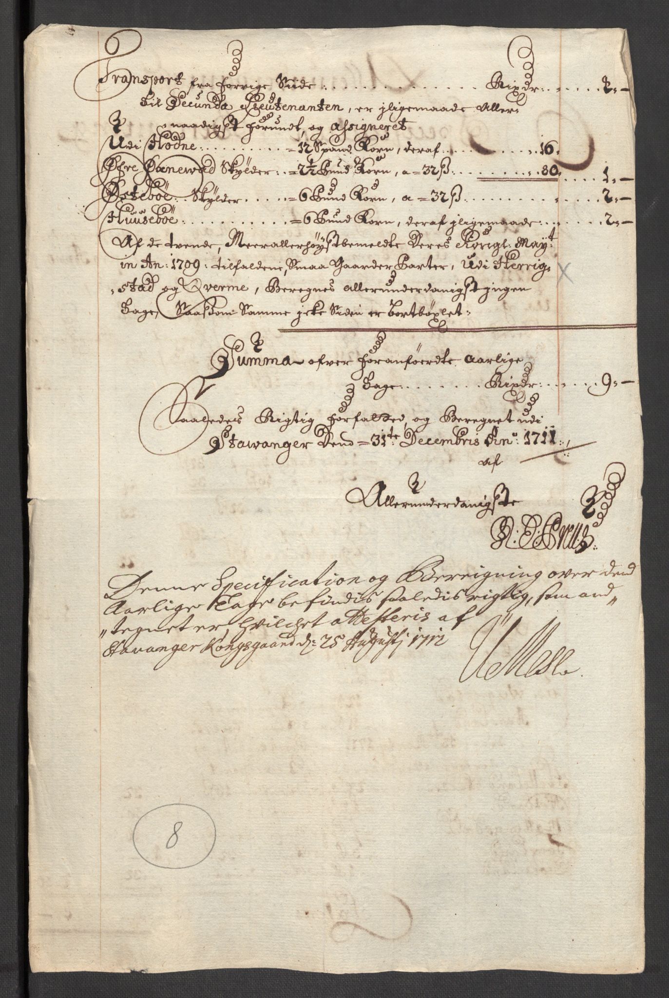 Rentekammeret inntil 1814, Reviderte regnskaper, Fogderegnskap, AV/RA-EA-4092/R46/L2735: Fogderegnskap Jæren og Dalane, 1711, p. 63