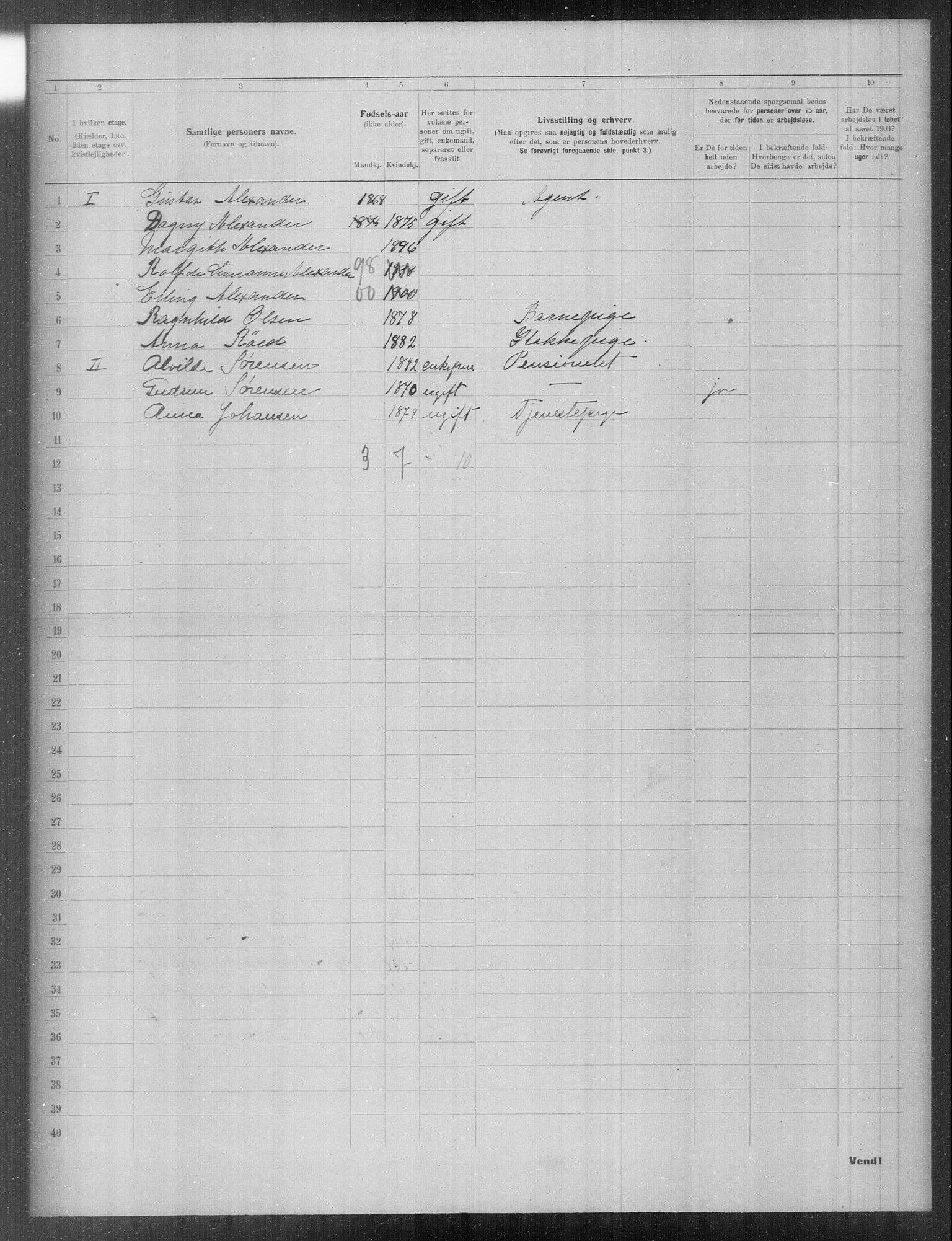 OBA, Municipal Census 1903 for Kristiania, 1903, p. 14702