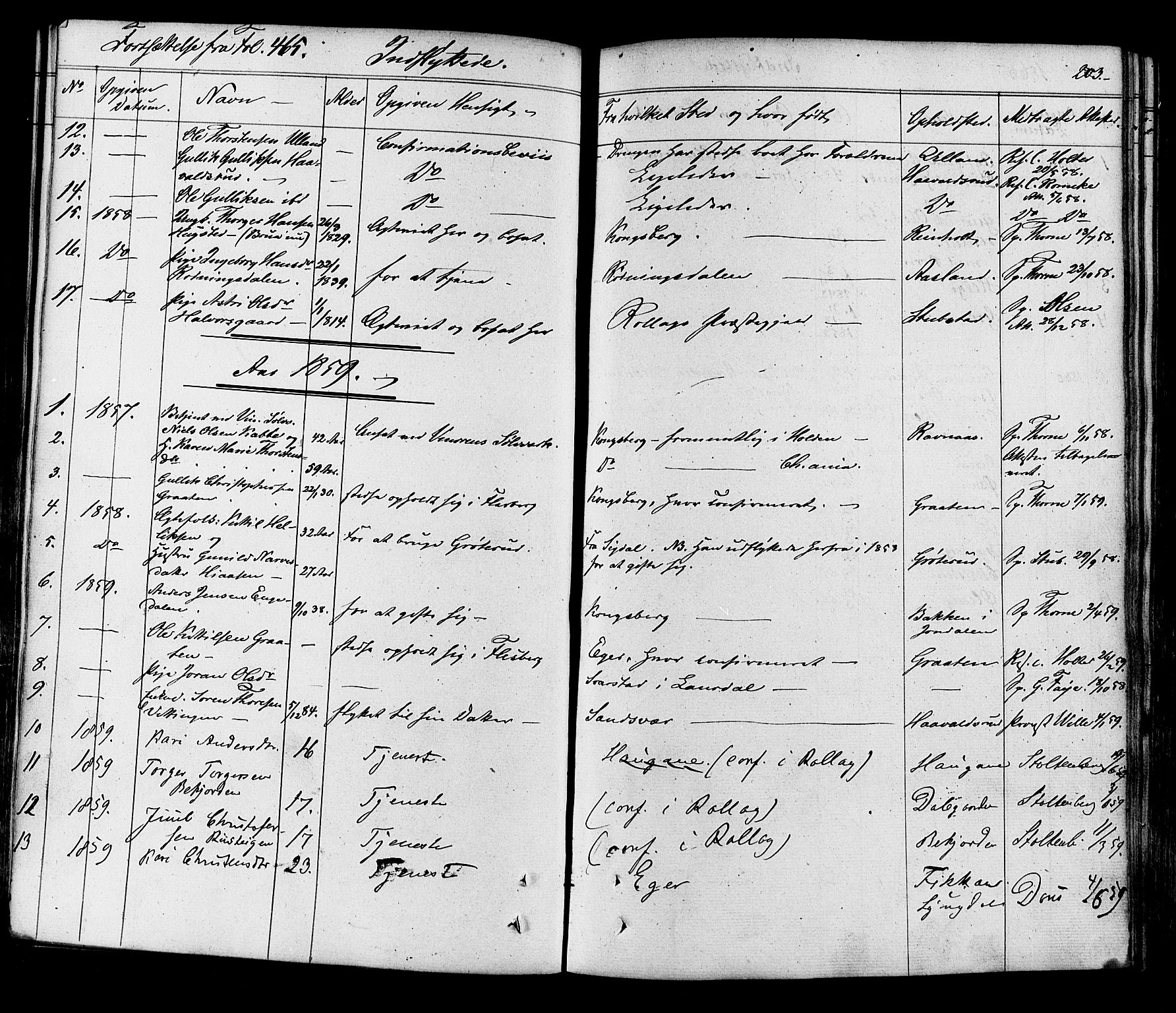 Flesberg kirkebøker, SAKO/A-18/F/Fa/L0006: Parish register (official) no. I 6, 1834-1860, p. 203