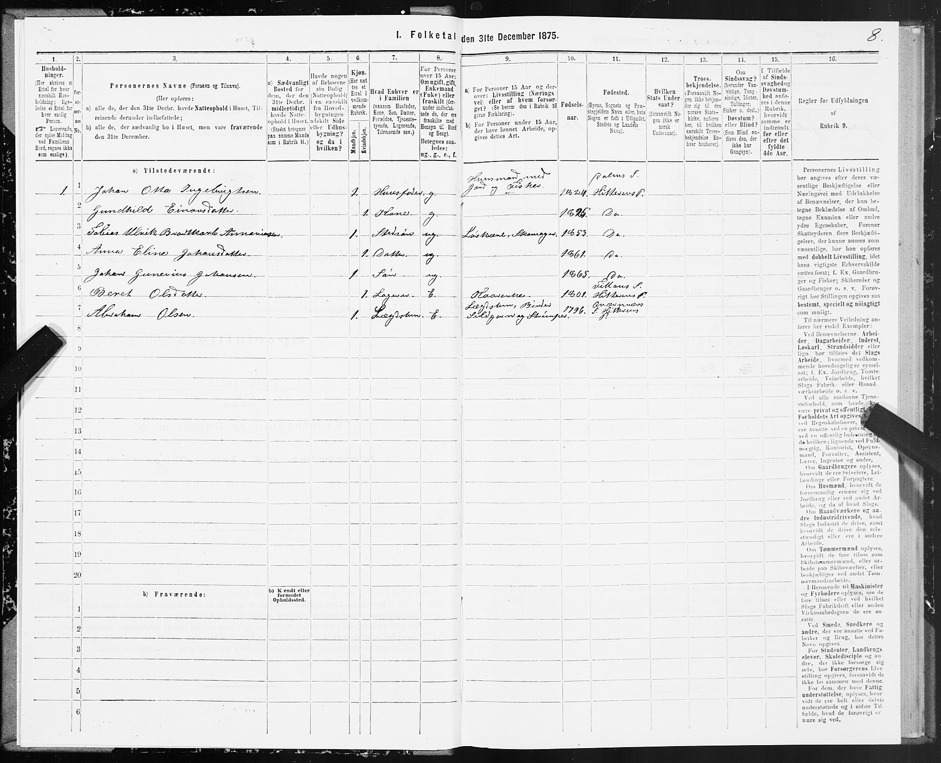 SAT, 1875 census for 1617P Hitra, 1875, p. 4008