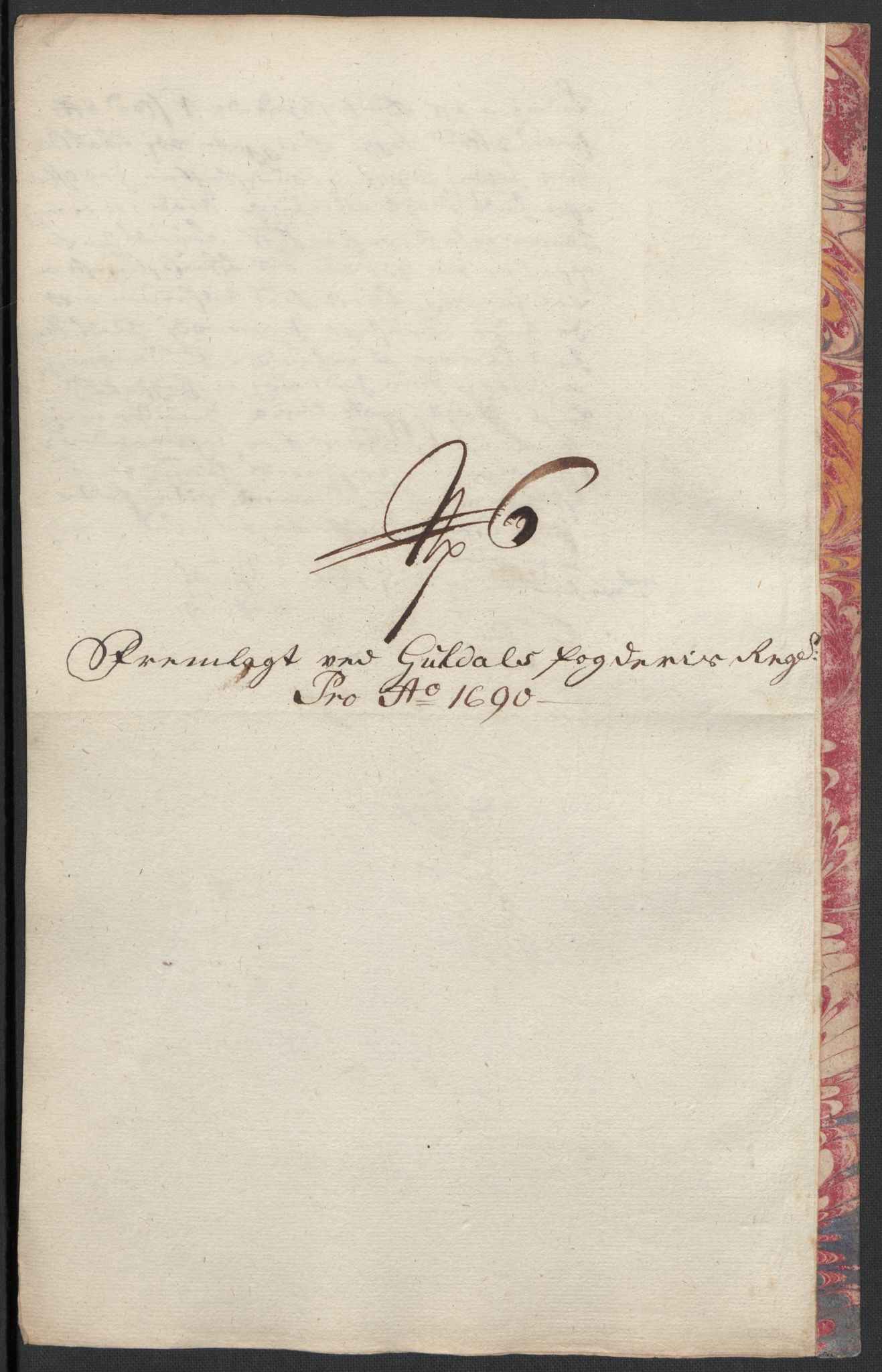 Rentekammeret inntil 1814, Reviderte regnskaper, Fogderegnskap, AV/RA-EA-4092/R59/L3940: Fogderegnskap Gauldal, 1689-1690, p. 399