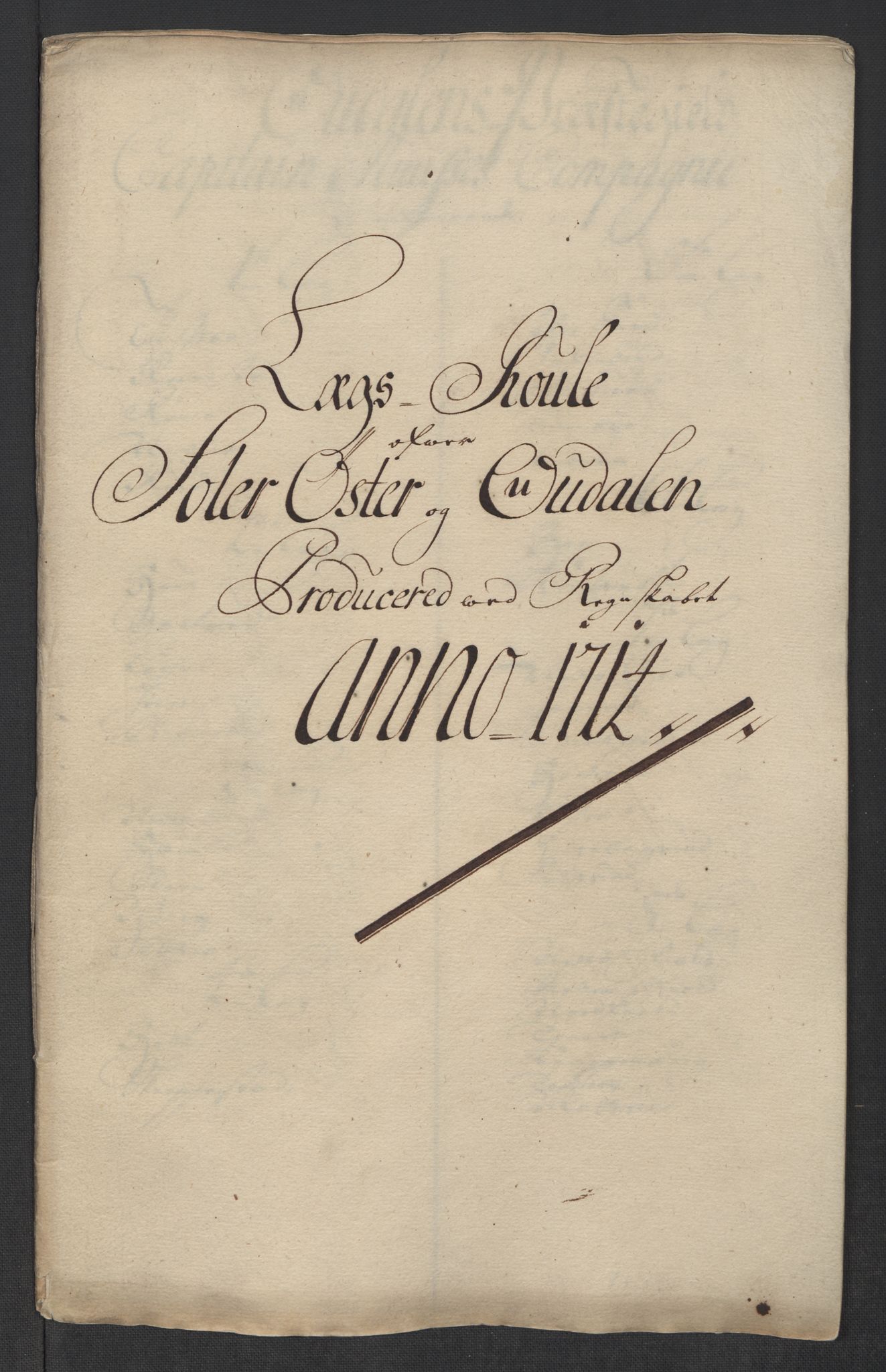 Rentekammeret inntil 1814, Reviderte regnskaper, Fogderegnskap, RA/EA-4092/R13/L0852: Fogderegnskap Solør, Odal og Østerdal, 1714, p. 144