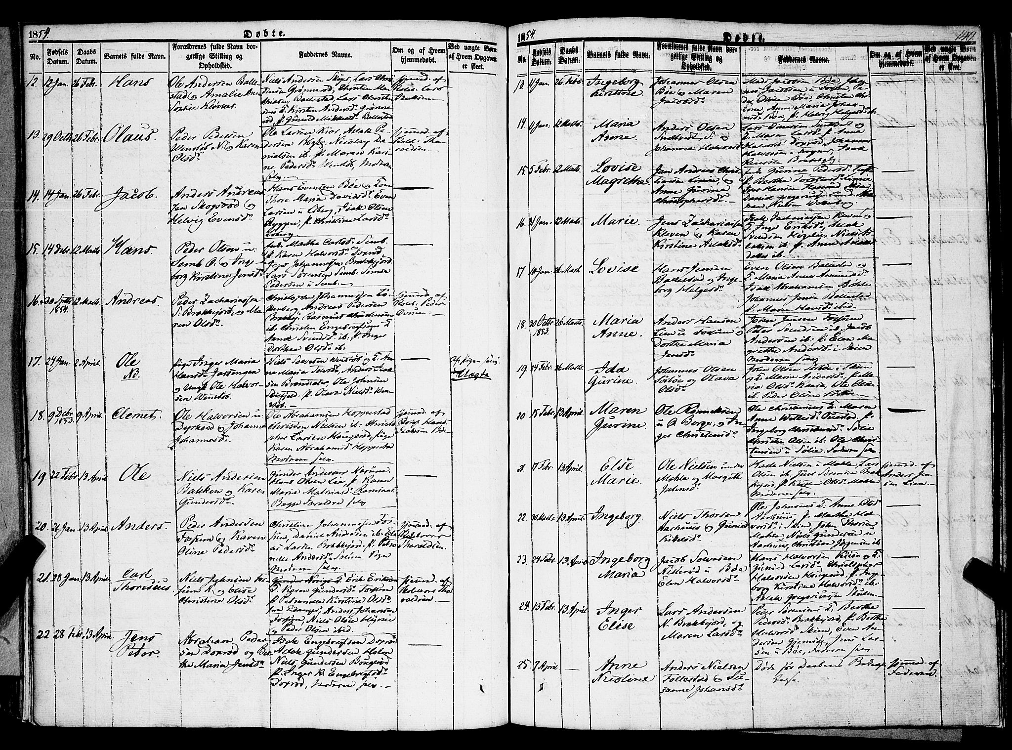Gjerpen kirkebøker, SAKO/A-265/F/Fa/L0007a: Parish register (official) no. I 7A, 1834-1857, p. 149