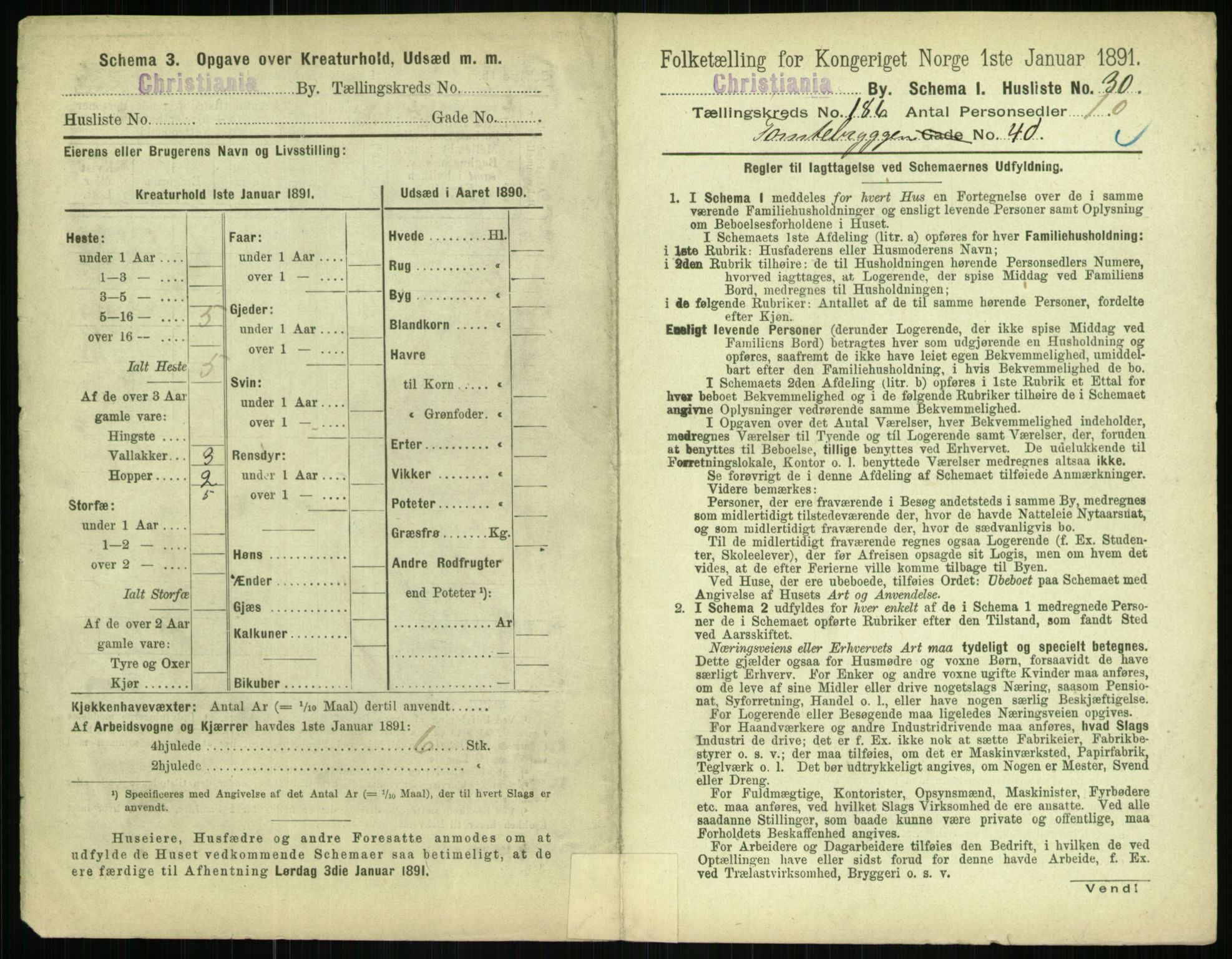 RA, 1891 census for 0301 Kristiania, 1891, p. 111398