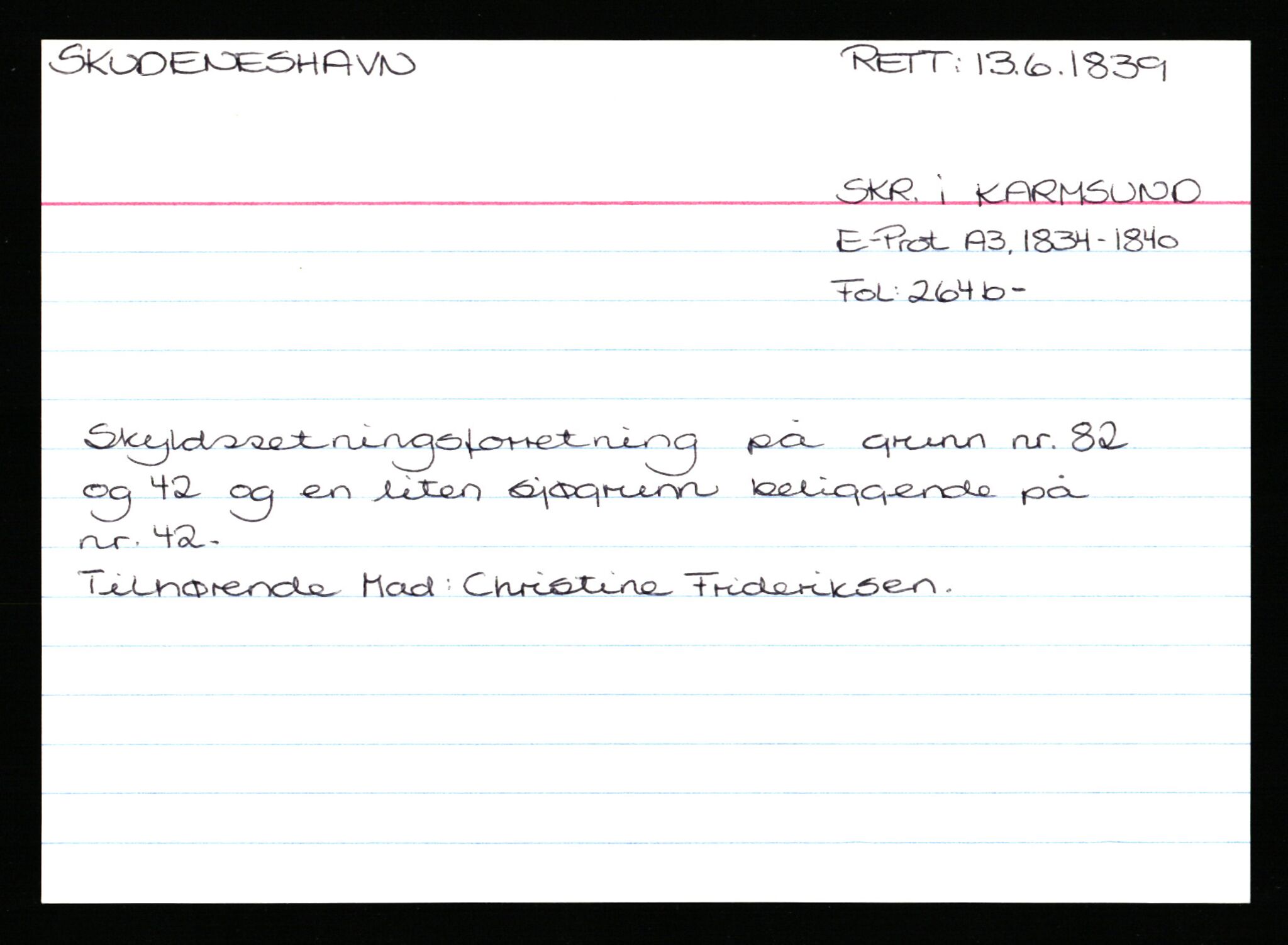 Statsarkivet i Stavanger, AV/SAST-A-101971/03/Y/Ym/L0053: Åstedskort sortert etter gårdsnavn: Skudeneshavn - Solbjør, 1600-1950, p. 30