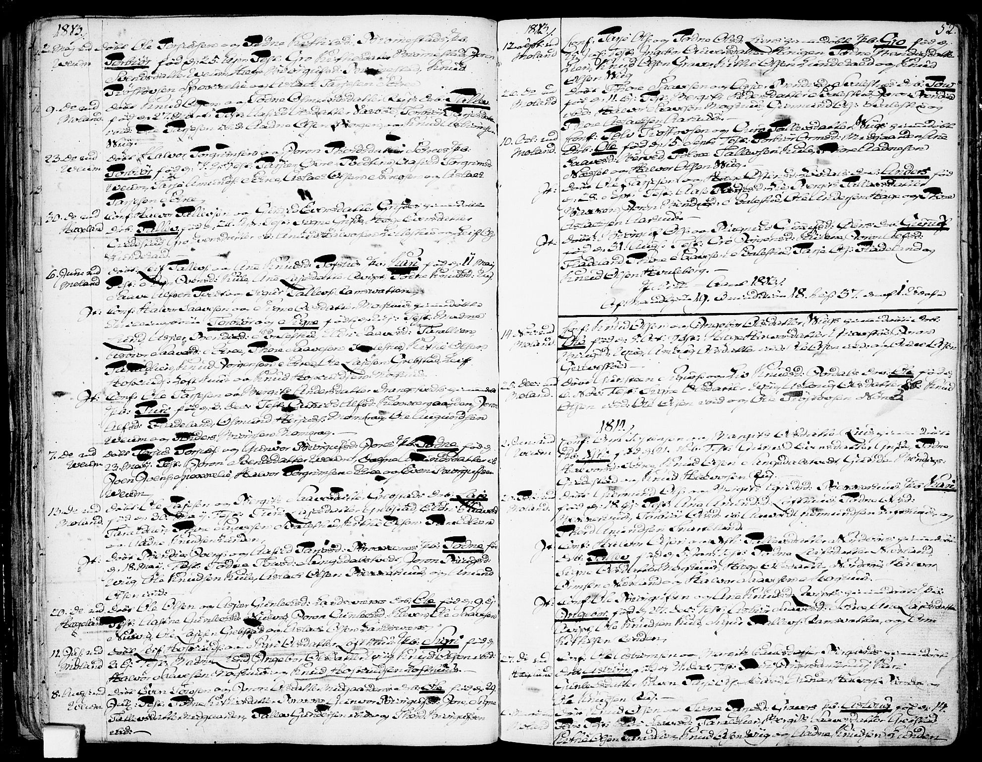 Fyresdal kirkebøker, AV/SAKO-A-263/F/Fa/L0002: Parish register (official) no. I 2, 1769-1814, p. 52