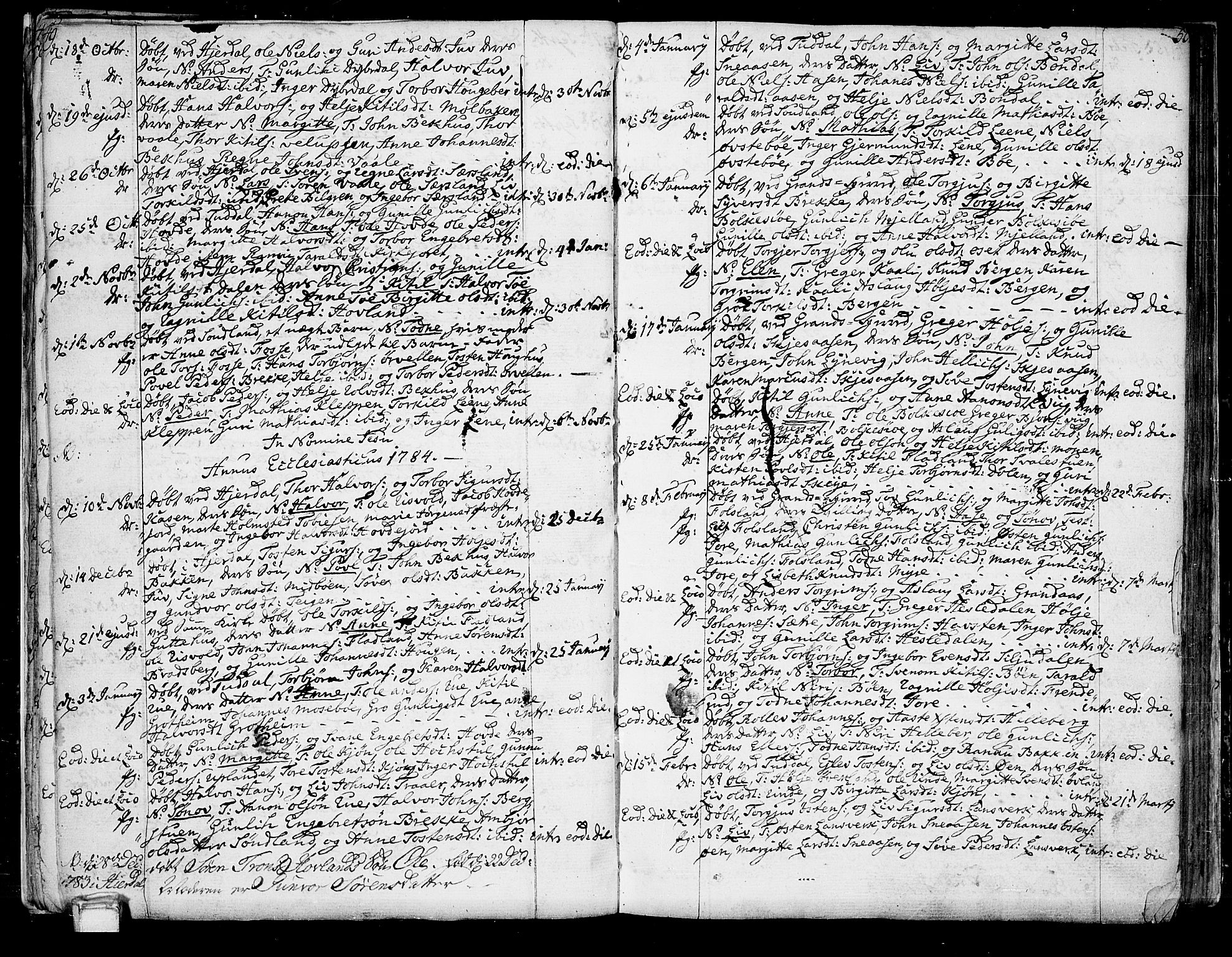 Hjartdal kirkebøker, SAKO/A-270/F/Fa/L0005: Parish register (official) no. I 5, 1776-1801, p. 49-50