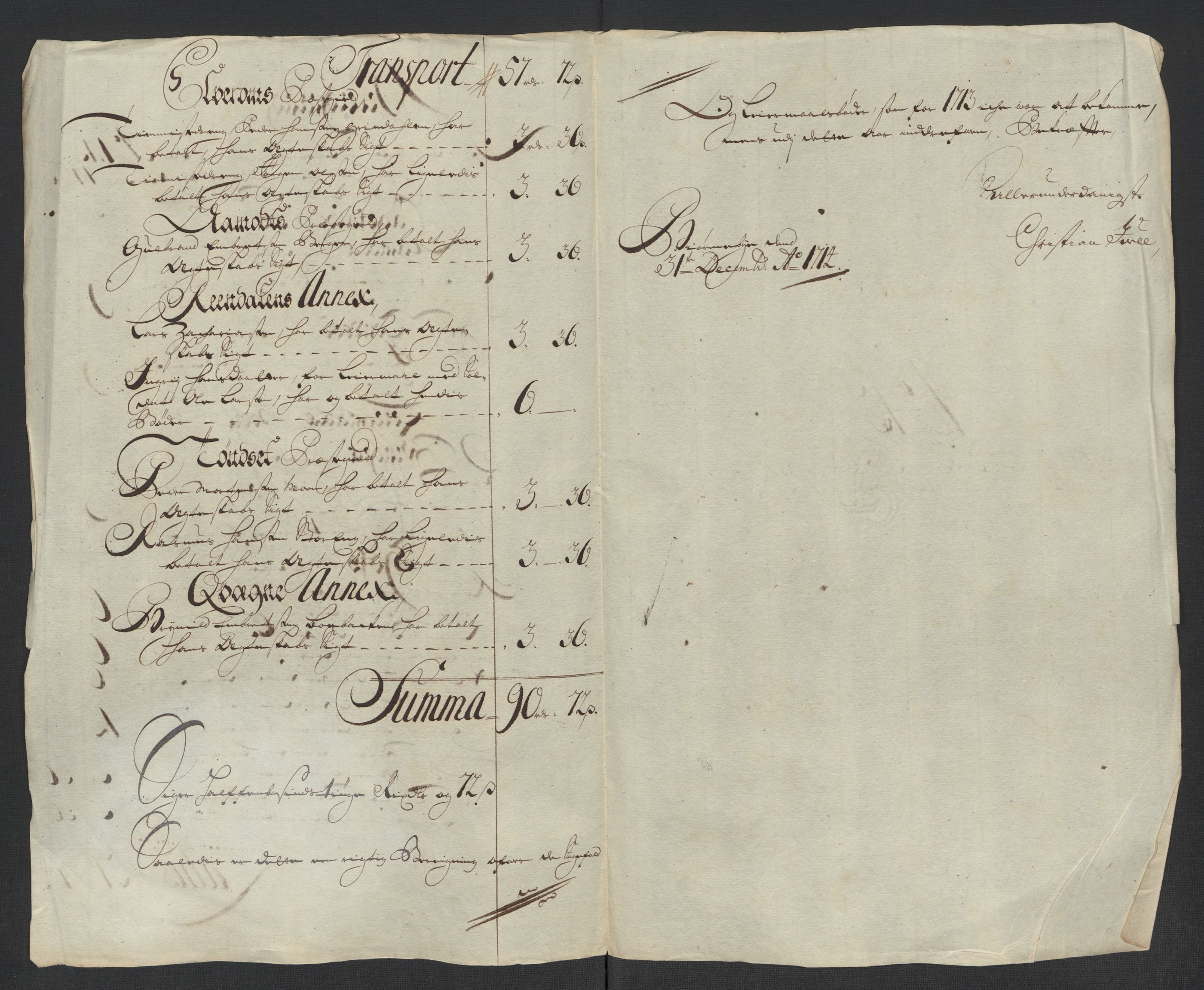 Rentekammeret inntil 1814, Reviderte regnskaper, Fogderegnskap, RA/EA-4092/R13/L0852: Fogderegnskap Solør, Odal og Østerdal, 1714, p. 192