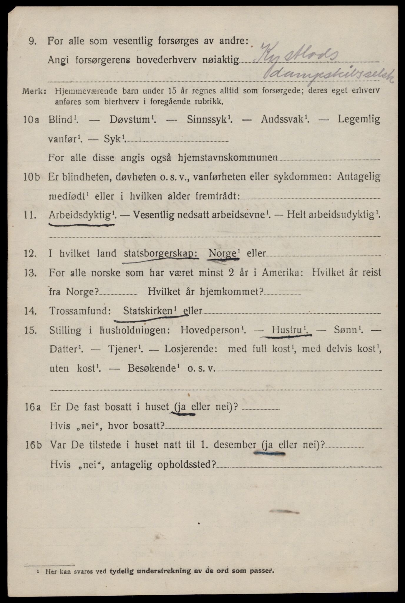 SAST, 1920 census for Hetland, 1920, p. 17720