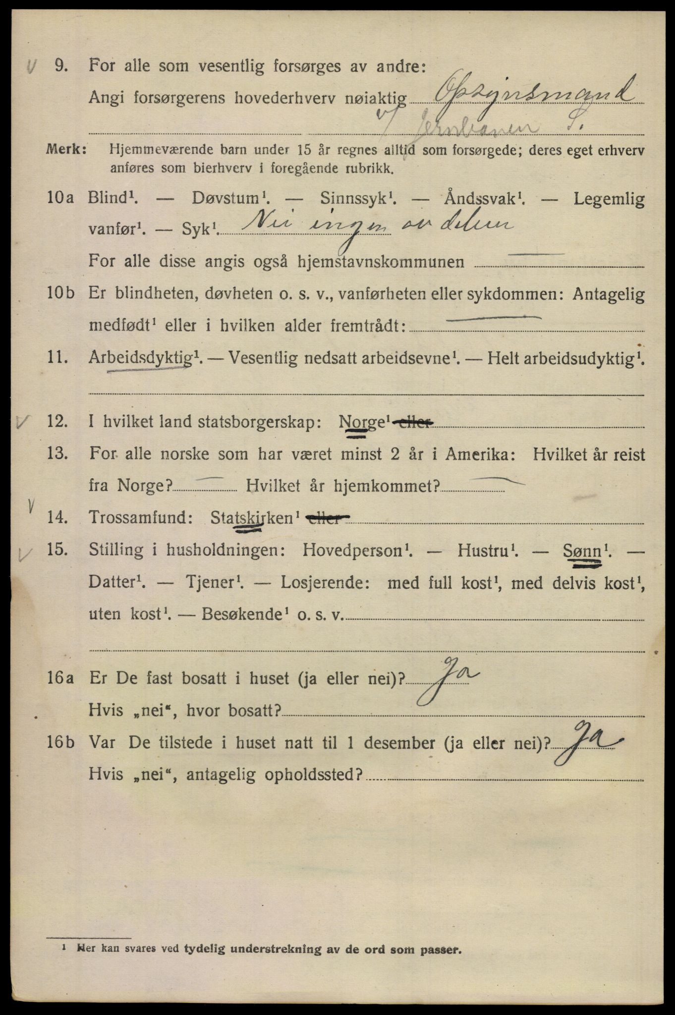 SAO, 1920 census for Kristiania, 1920, p. 440682