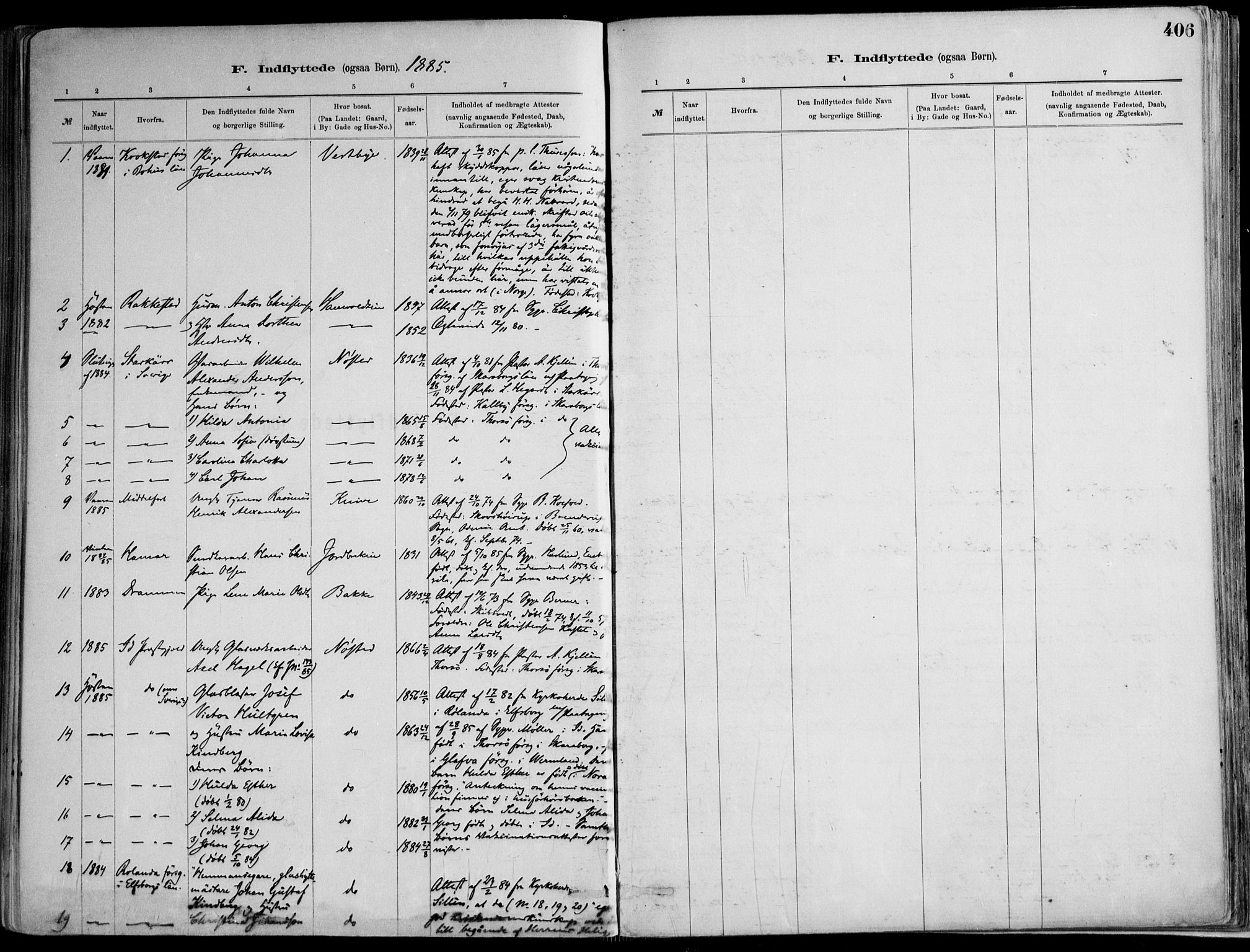 Skoger kirkebøker, SAKO/A-59/F/Fa/L0006: Parish register (official) no. I 6, 1885-1910, p. 406
