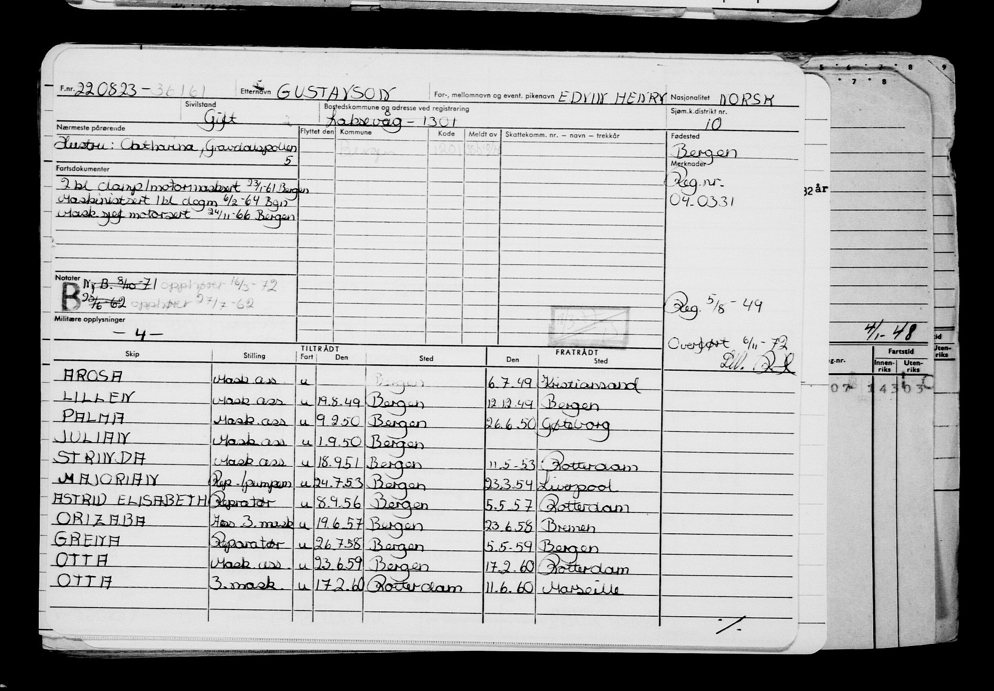 Direktoratet for sjømenn, AV/RA-S-3545/G/Gb/L0222: Hovedkort, 1923, p. 218