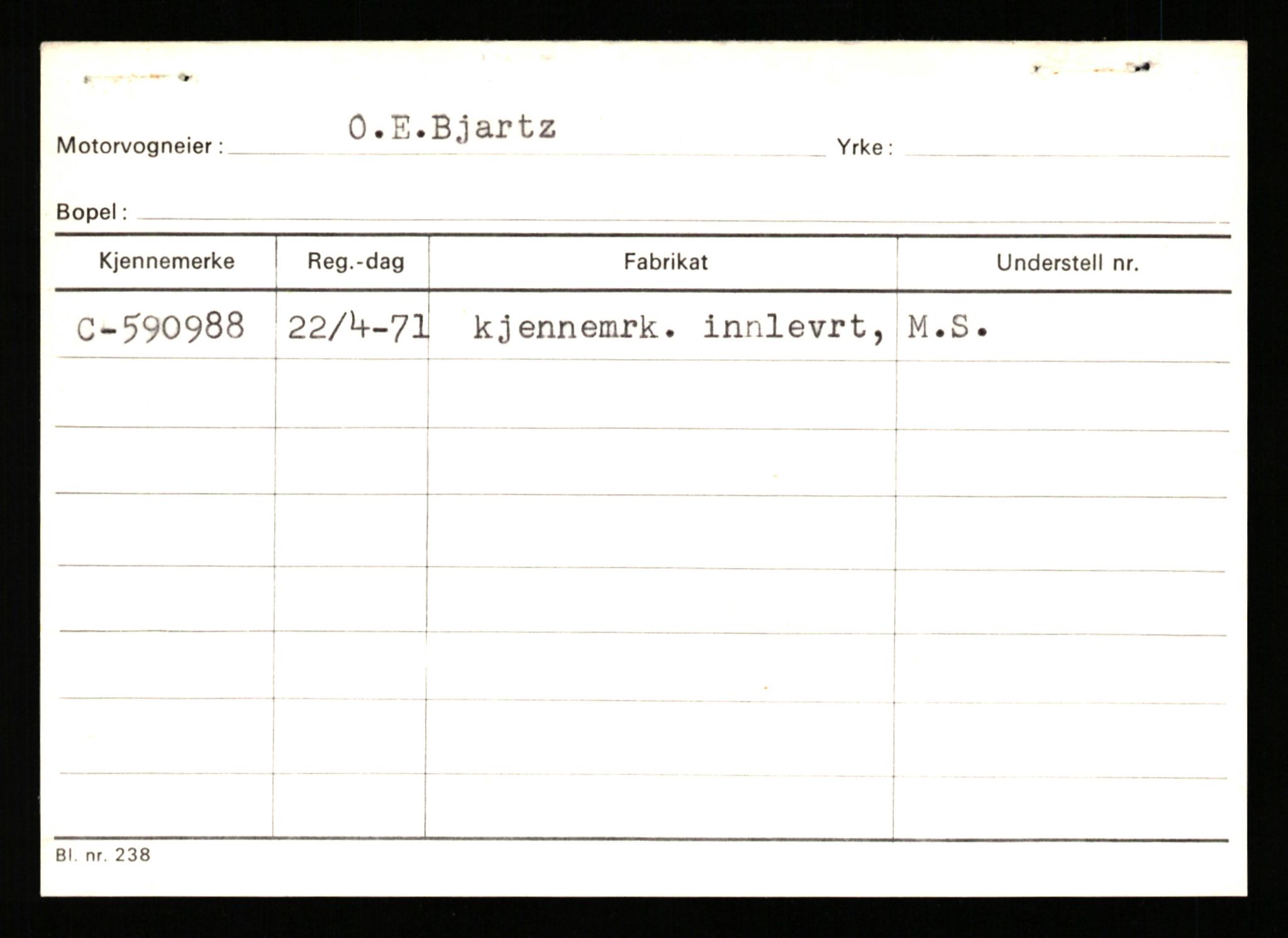 Stavanger trafikkstasjon, SAST/A-101942/0/G/L0012: Registreringsnummer: 363571 - 800000, 1930-1971, p. 1150