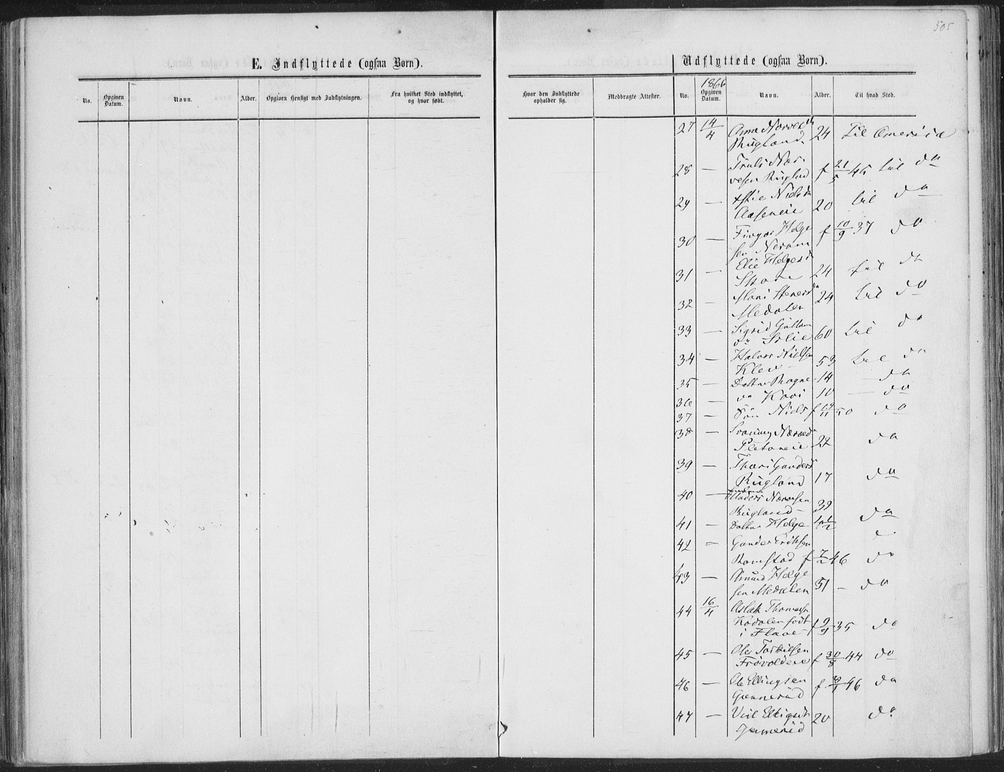 Sigdal kirkebøker, AV/SAKO-A-245/F/Fa/L0009b: Parish register (official) no. I 9B, 1860-1871, p. 505