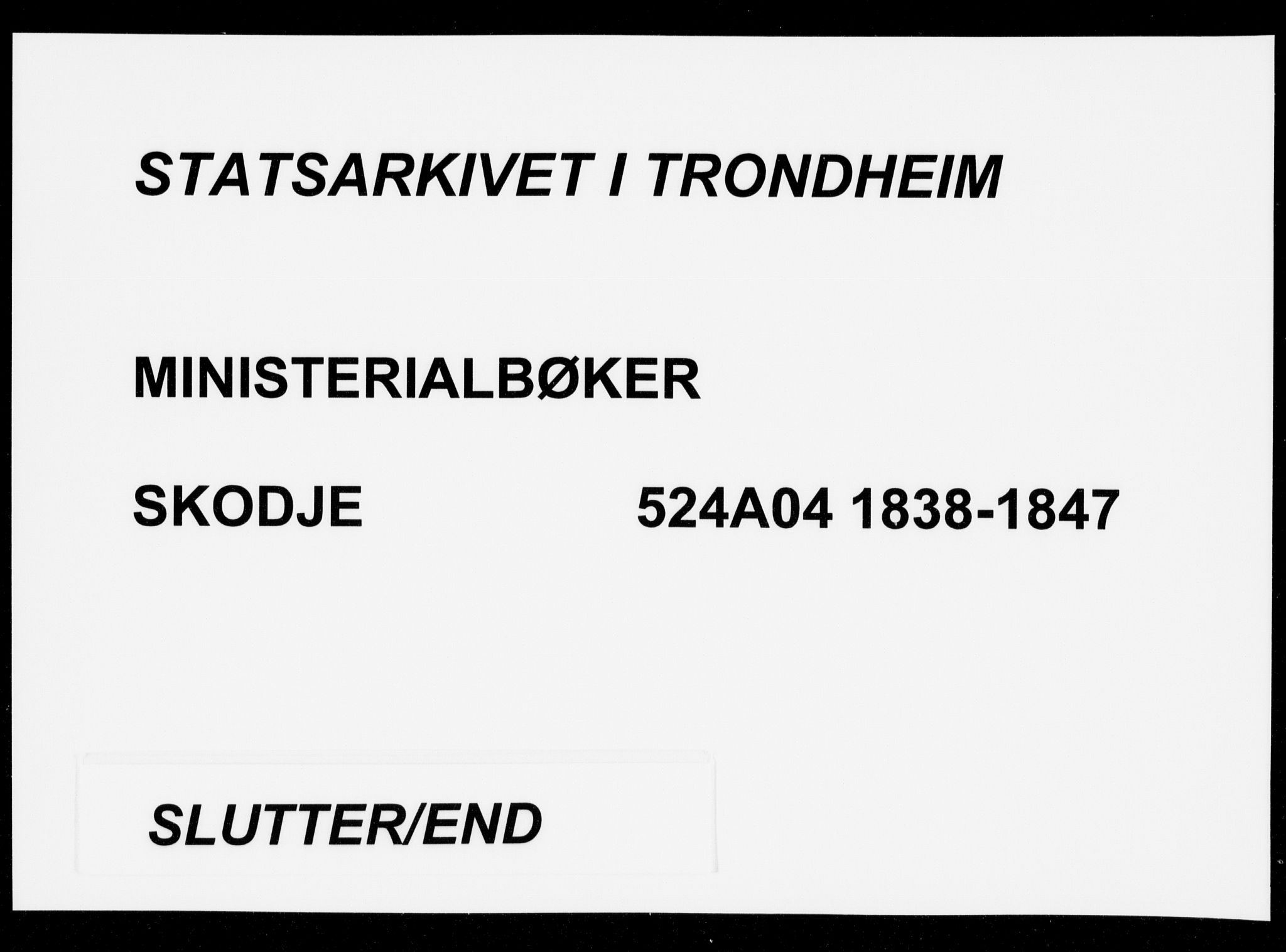 Ministerialprotokoller, klokkerbøker og fødselsregistre - Møre og Romsdal, AV/SAT-A-1454/524/L0352: Parish register (official) no. 524A04, 1838-1847