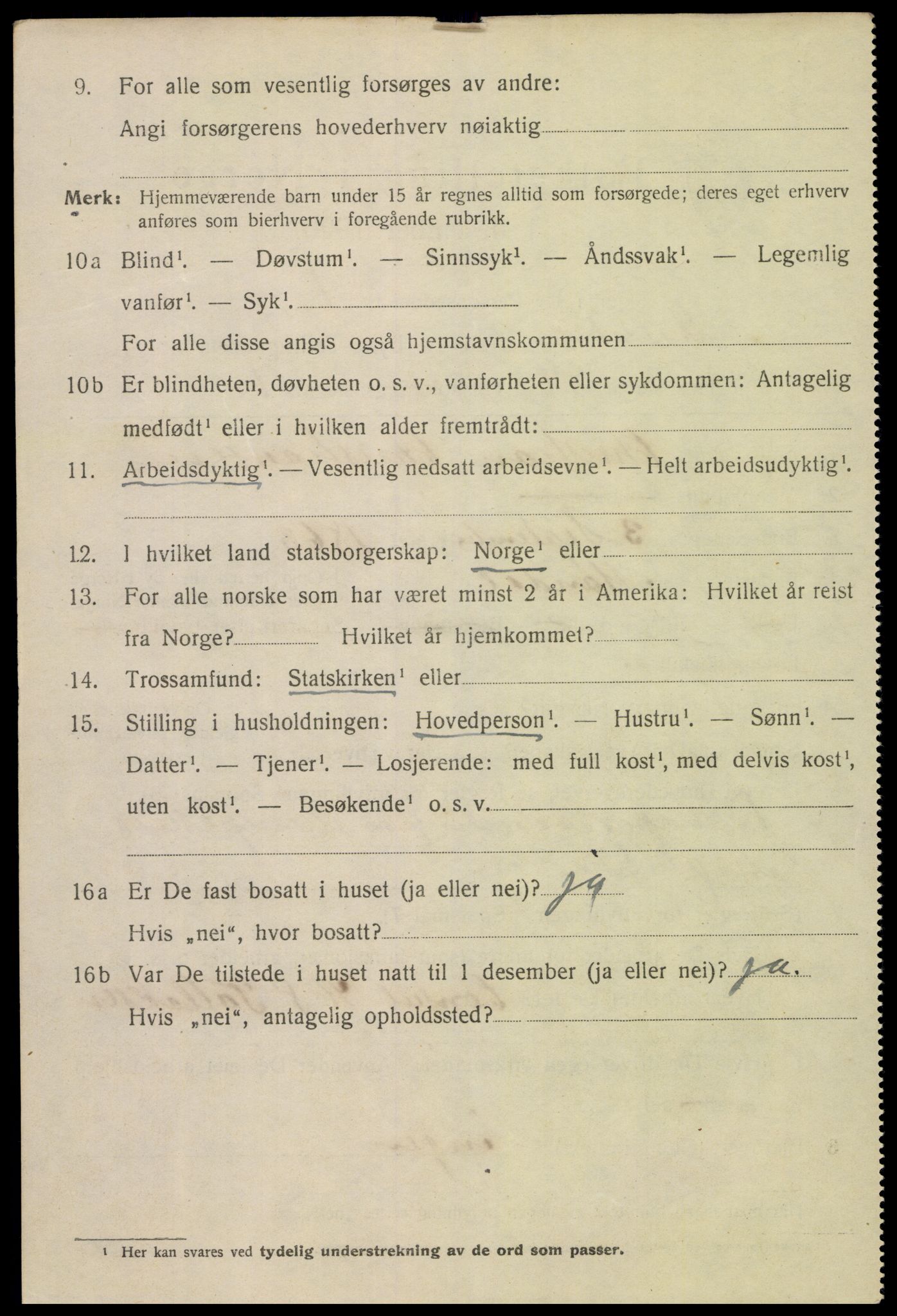 SAK, 1920 census for Mandal, 1920, p. 4100
