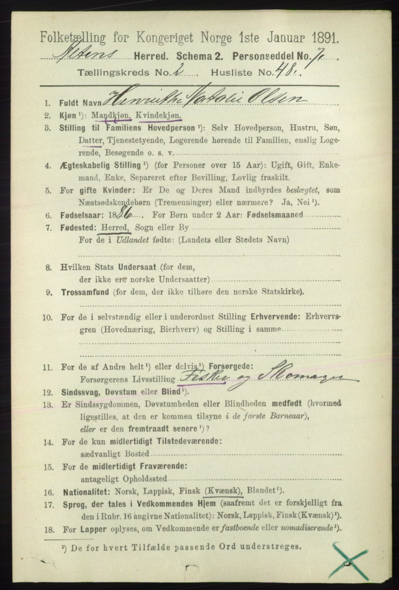 RA, 1891 census for 2012 Alta, 1891, p. 752