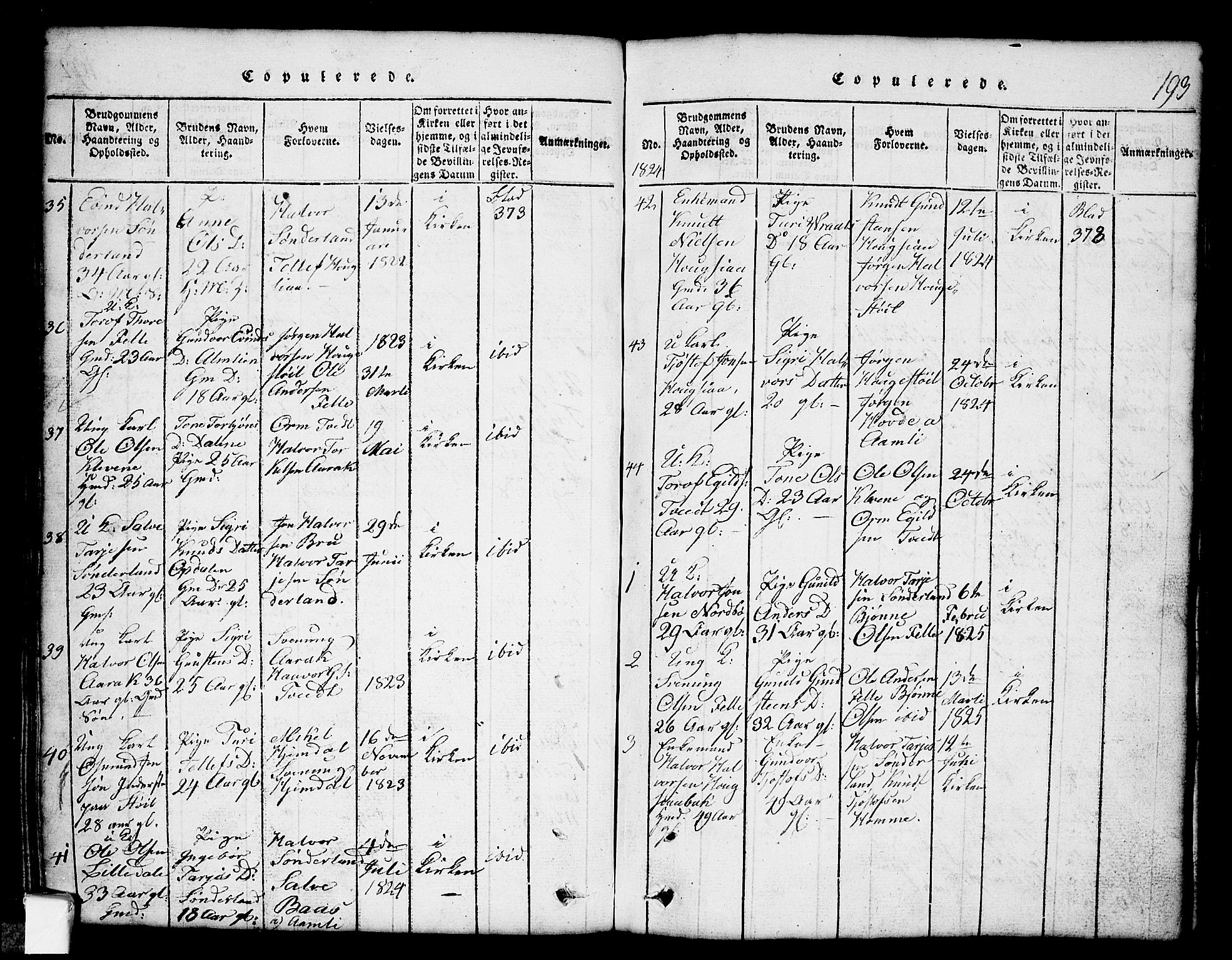 Nissedal kirkebøker, SAKO/A-288/G/Gb/L0001: Parish register (copy) no. II 1, 1814-1862, p. 193