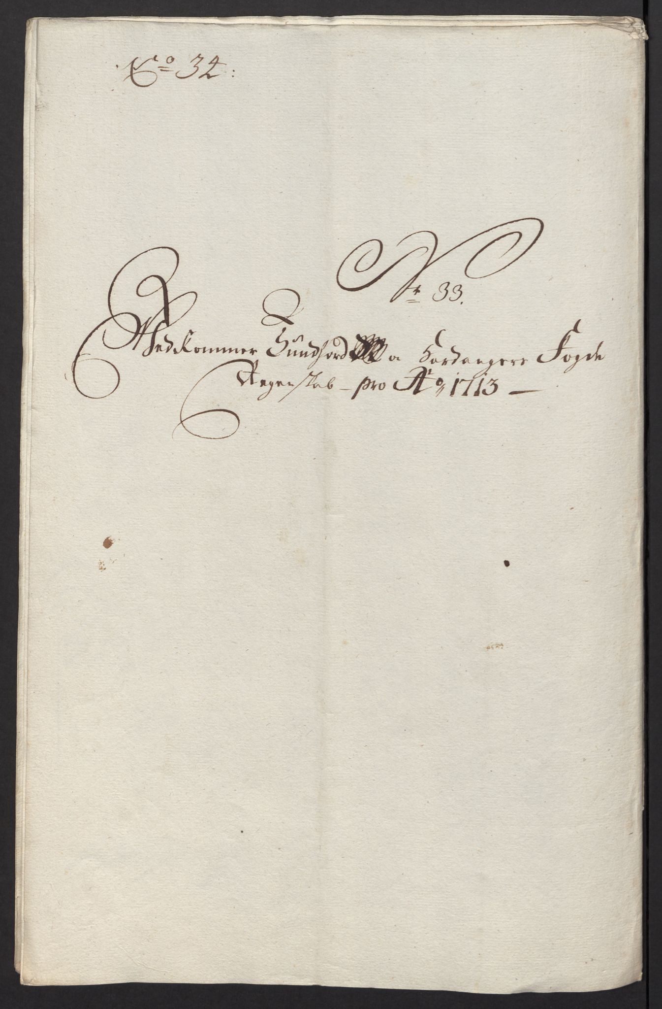 Rentekammeret inntil 1814, Reviderte regnskaper, Fogderegnskap, AV/RA-EA-4092/R48/L2989: Fogderegnskap Sunnhordland og Hardanger, 1713, p. 232