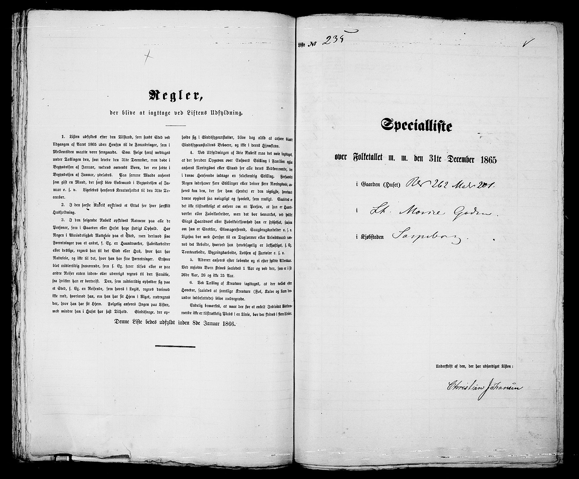 RA, 1865 census for Sarpsborg, 1865, p. 477