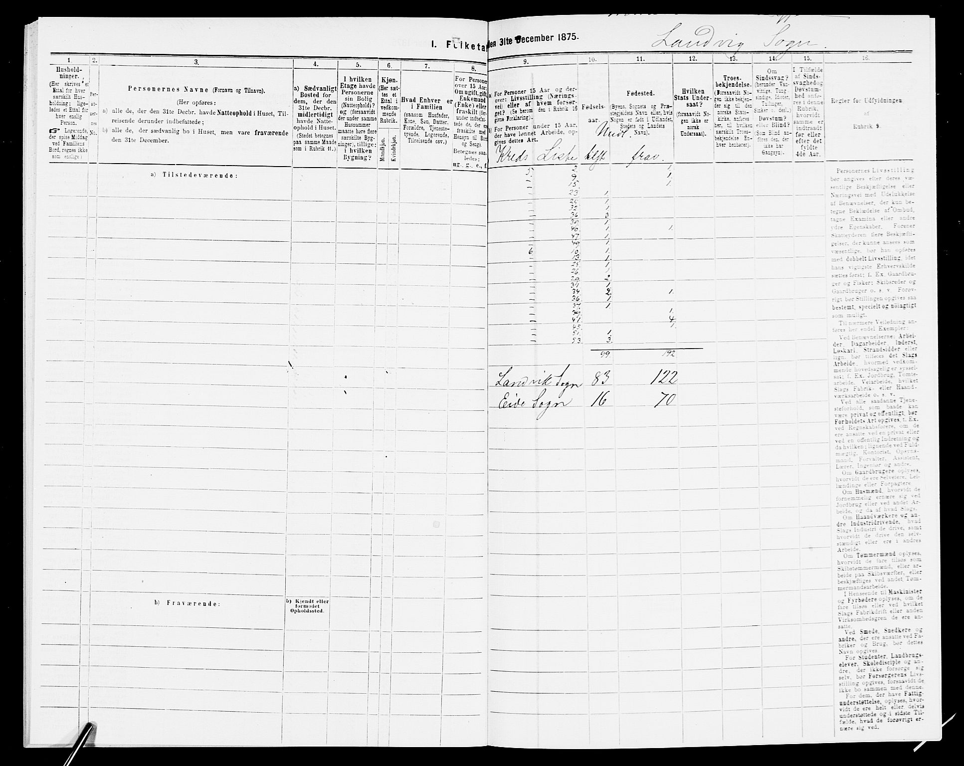 SAK, 1875 census for 0924P Homedal, 1875, p. 347