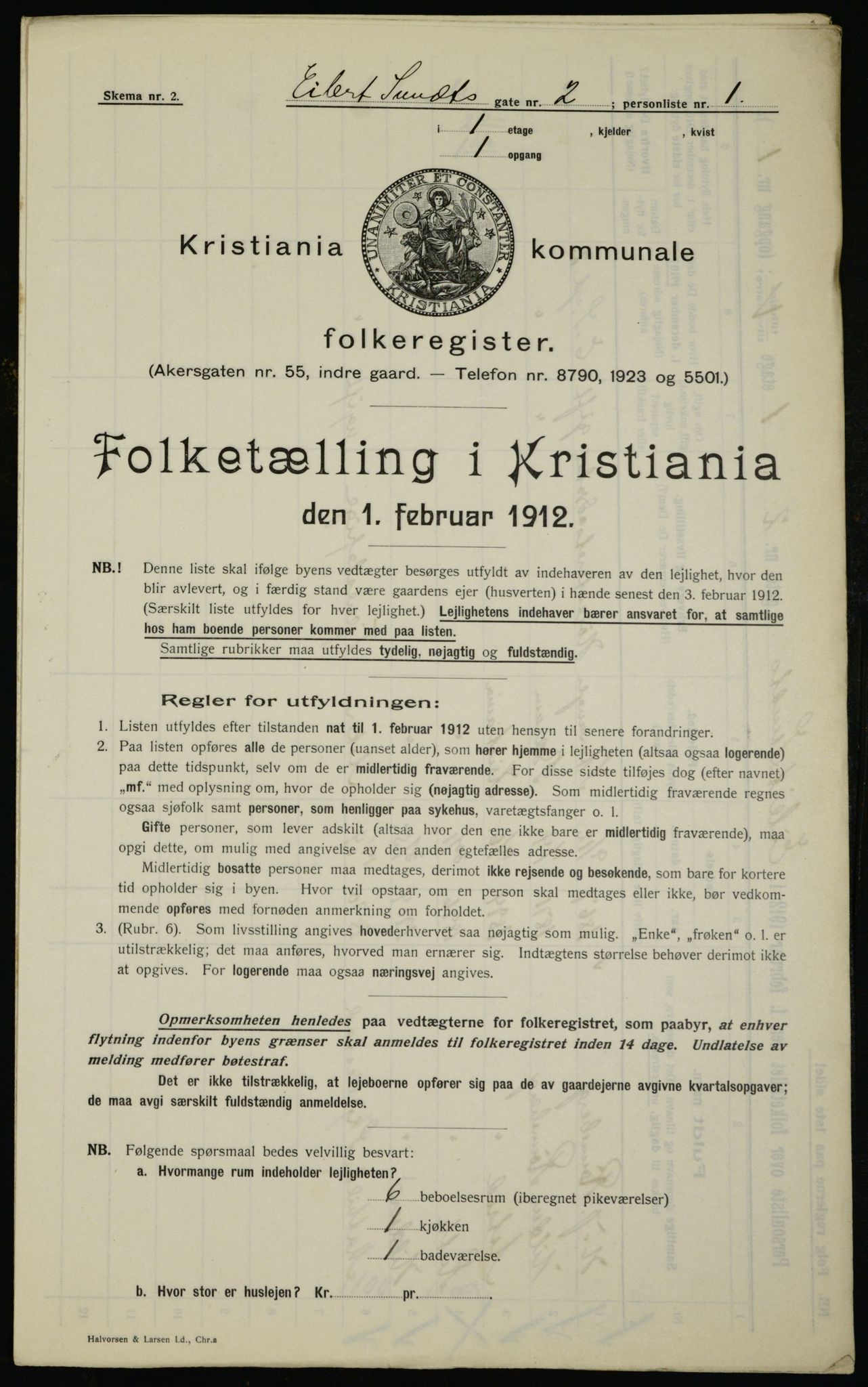 OBA, Municipal Census 1912 for Kristiania, 1912, p. 18901