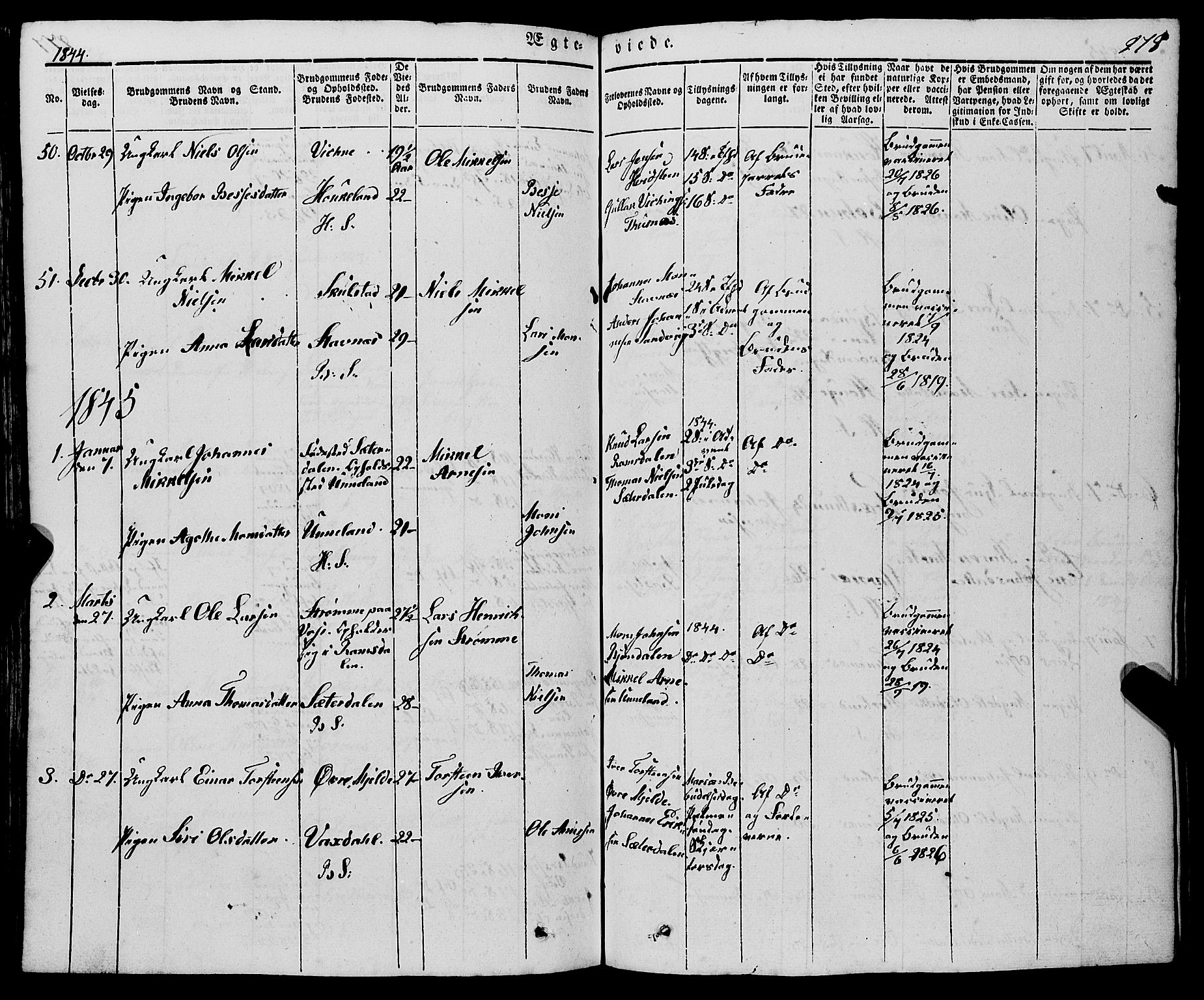 Haus sokneprestembete, AV/SAB-A-75601/H/Haa: Parish register (official) no. A 15, 1838-1847, p. 278