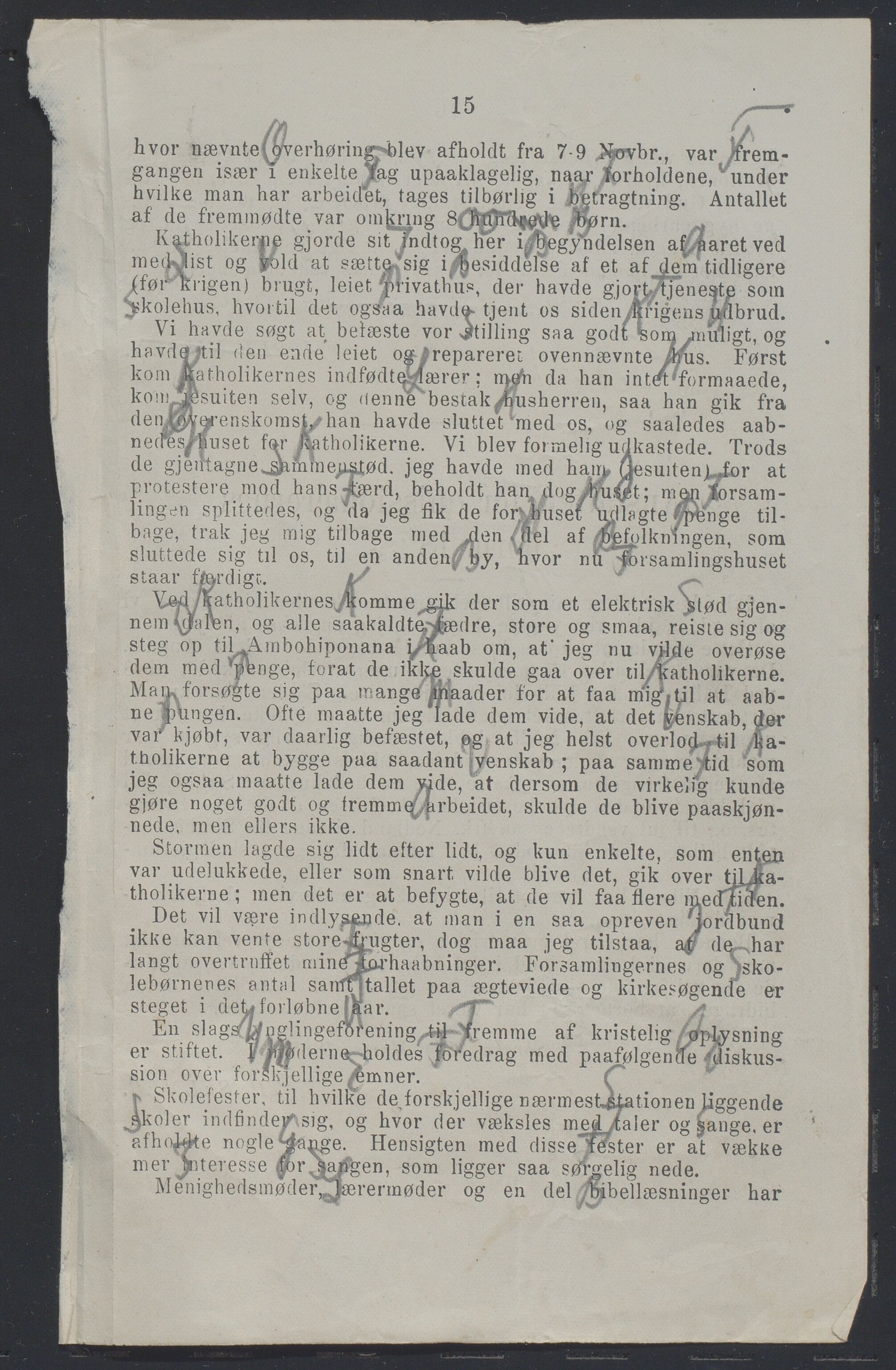 Det Norske Misjonsselskap - hovedadministrasjonen, VID/MA-A-1045/D/Da/Daa/L0037/0006: Konferansereferat og årsberetninger / Konferansereferat fra Madagaskar Innland., 1888, p. 15