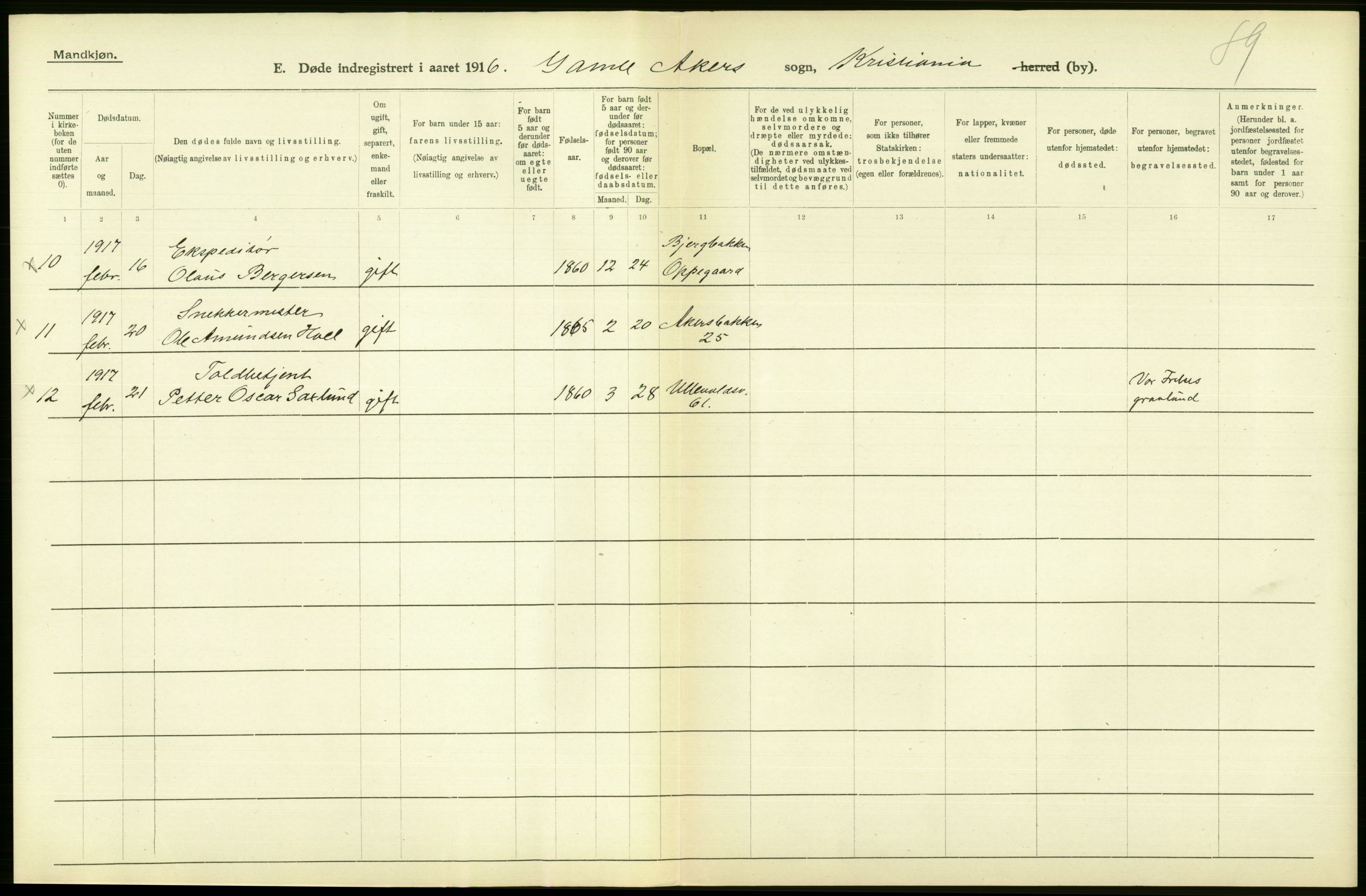 Statistisk sentralbyrå, Sosiodemografiske emner, Befolkning, AV/RA-S-2228/D/Df/Dfb/Dfbg/L0010: Kristiania: Døde, 1917, p. 546