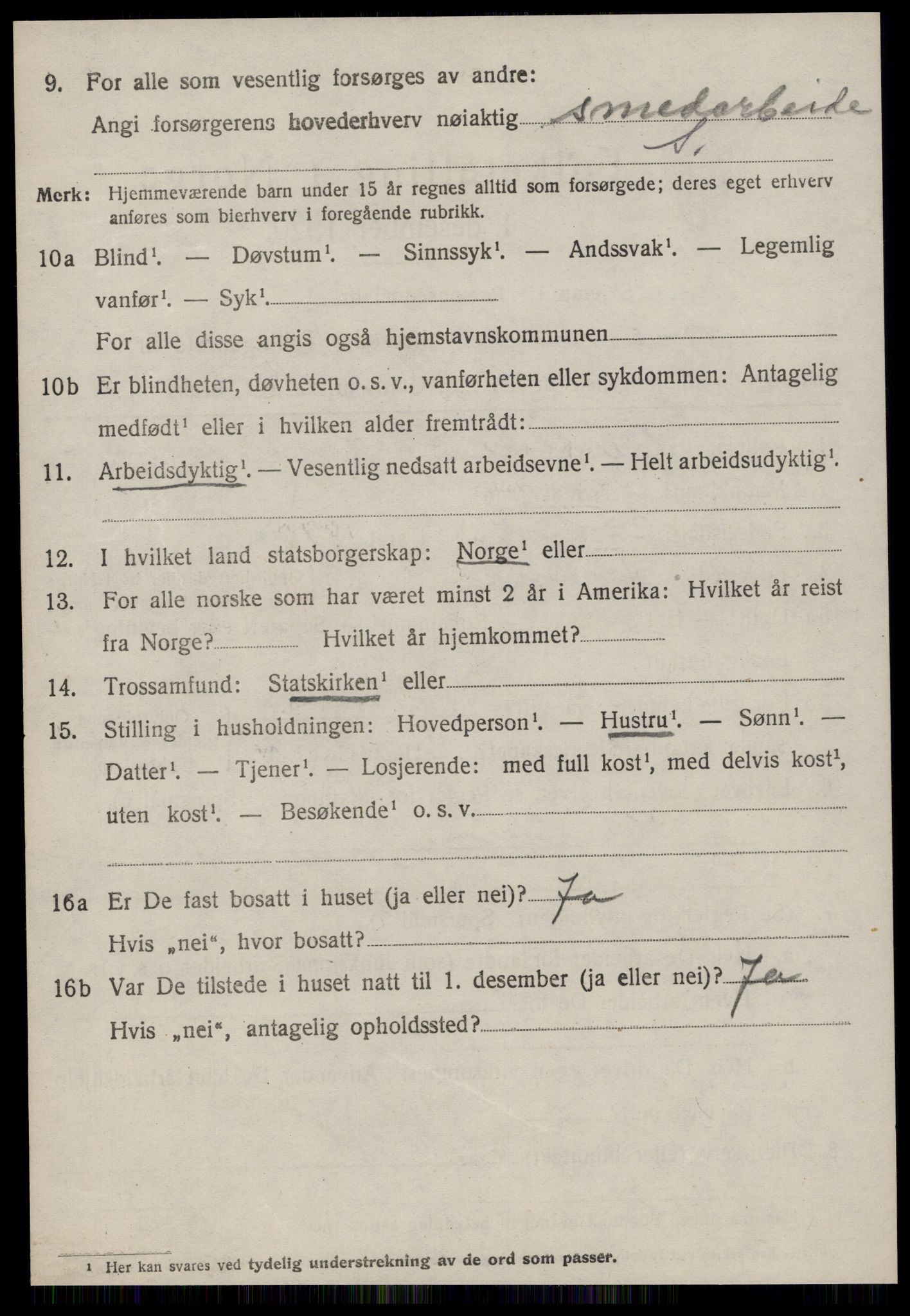 SAT, 1920 census for Fræna, 1920, p. 4062