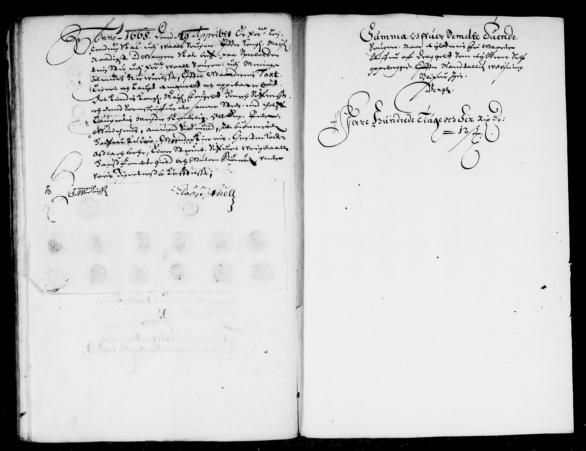 Rentekammeret inntil 1814, Reviderte regnskaper, Stiftamtstueregnskaper, Landkommissariatet på Akershus og Akershus stiftamt, AV/RA-EA-5869/R/Rb/L0053: Akershus stiftamt, 1668